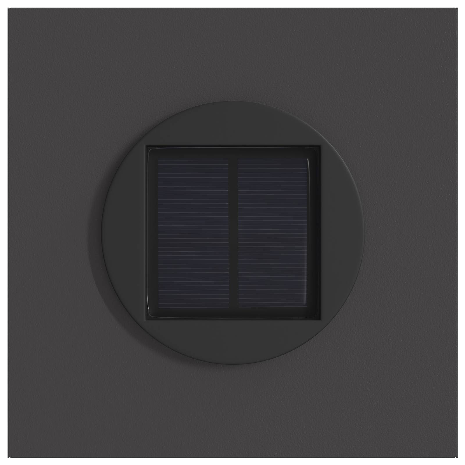 Saulės LED šaligatvio šviesa 2 pcs Juoda