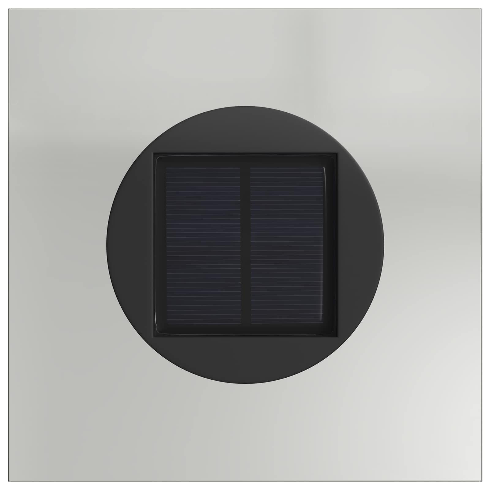Saulės LED šaligatvio šviesa 2 pcs Sidabro Cinkuota plienas