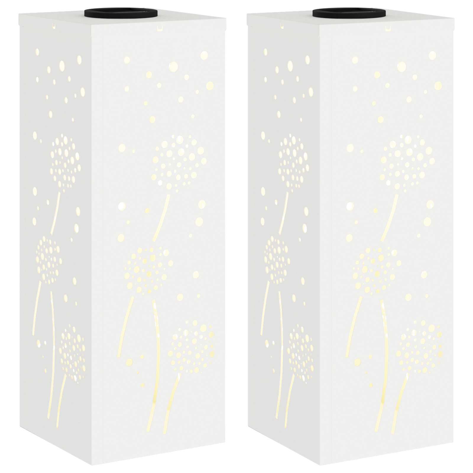 Saulės LED šaligatvio šviesa 2 pcs Balta