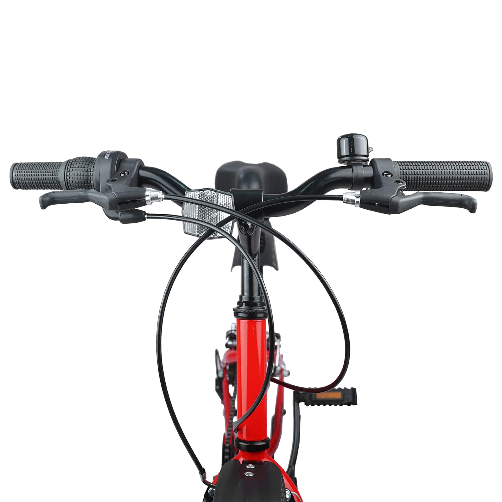 Vaikų Dviratis 24 Colių 6-Speed 8-12 metų Raudona
