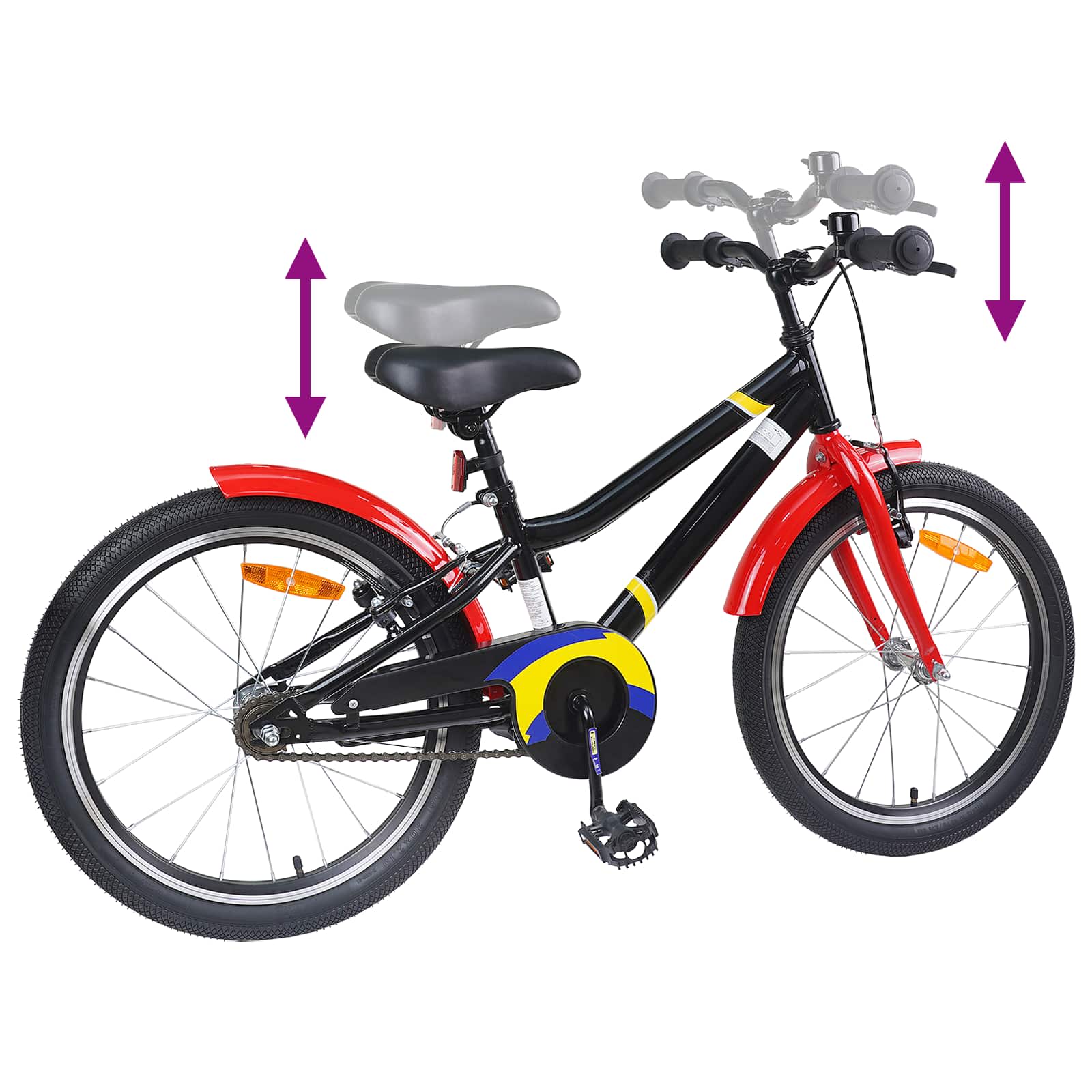 Kids' Bike 18 Inch for 5–7 Year Olds Blue White