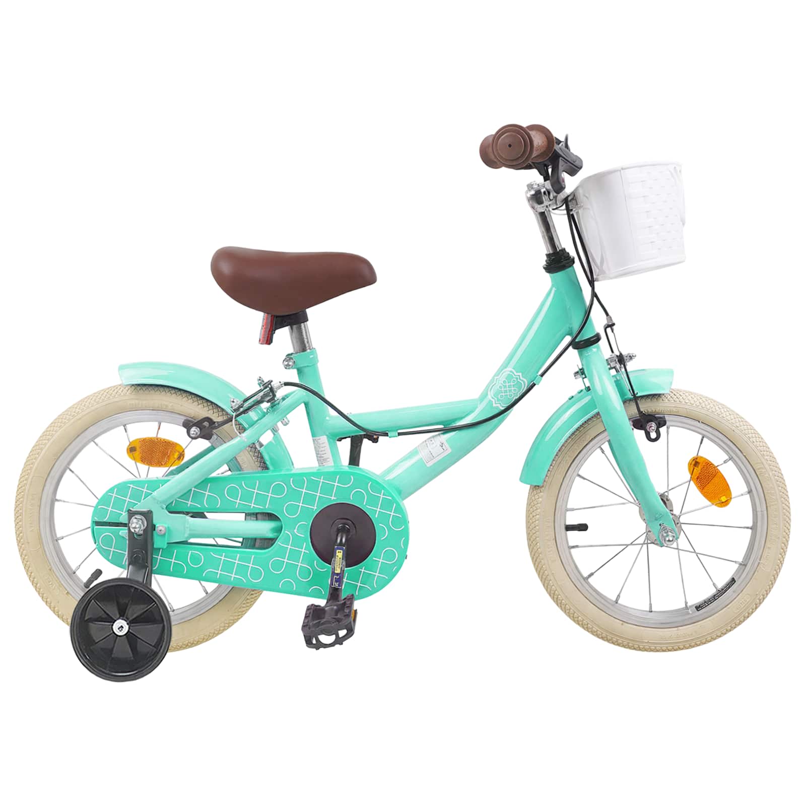 Vaikų Dviratis 16 Colių skirta 4-6 metų vaikams Jūrinė žalia