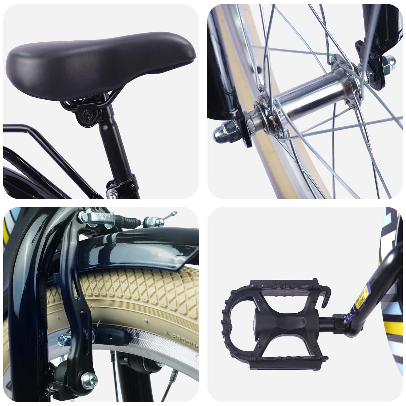Kids' Bicycle 18 Inch for 5–7 Year Olds Black