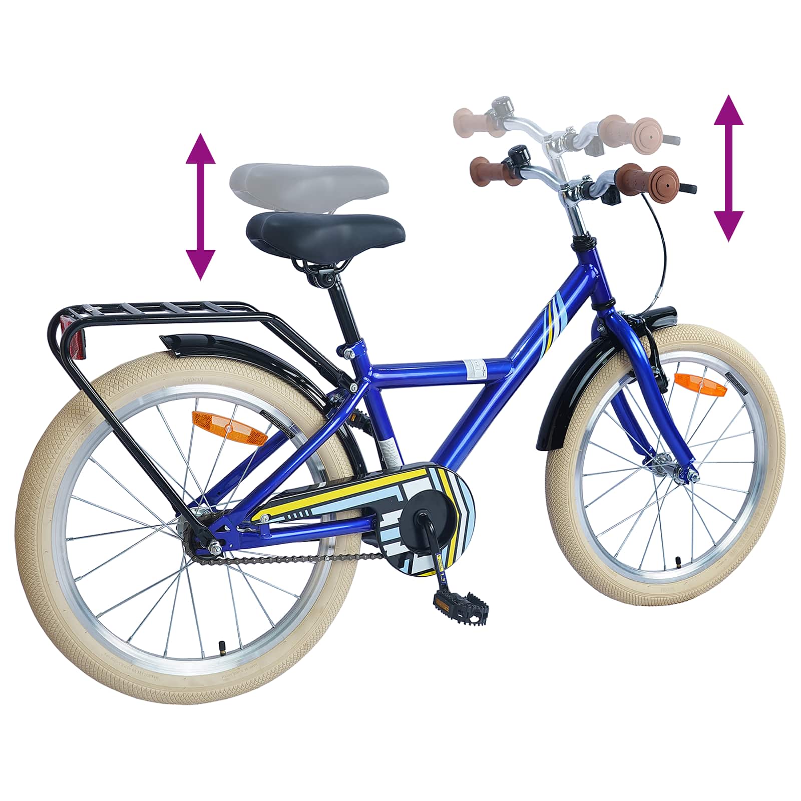 Kids' Bicycle 20 Inch for ages 6-11 Dark Blue