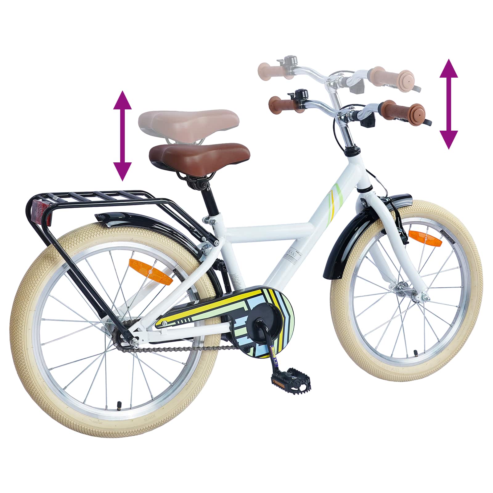Children's Bicycle 20 Inch 6-11 years old White