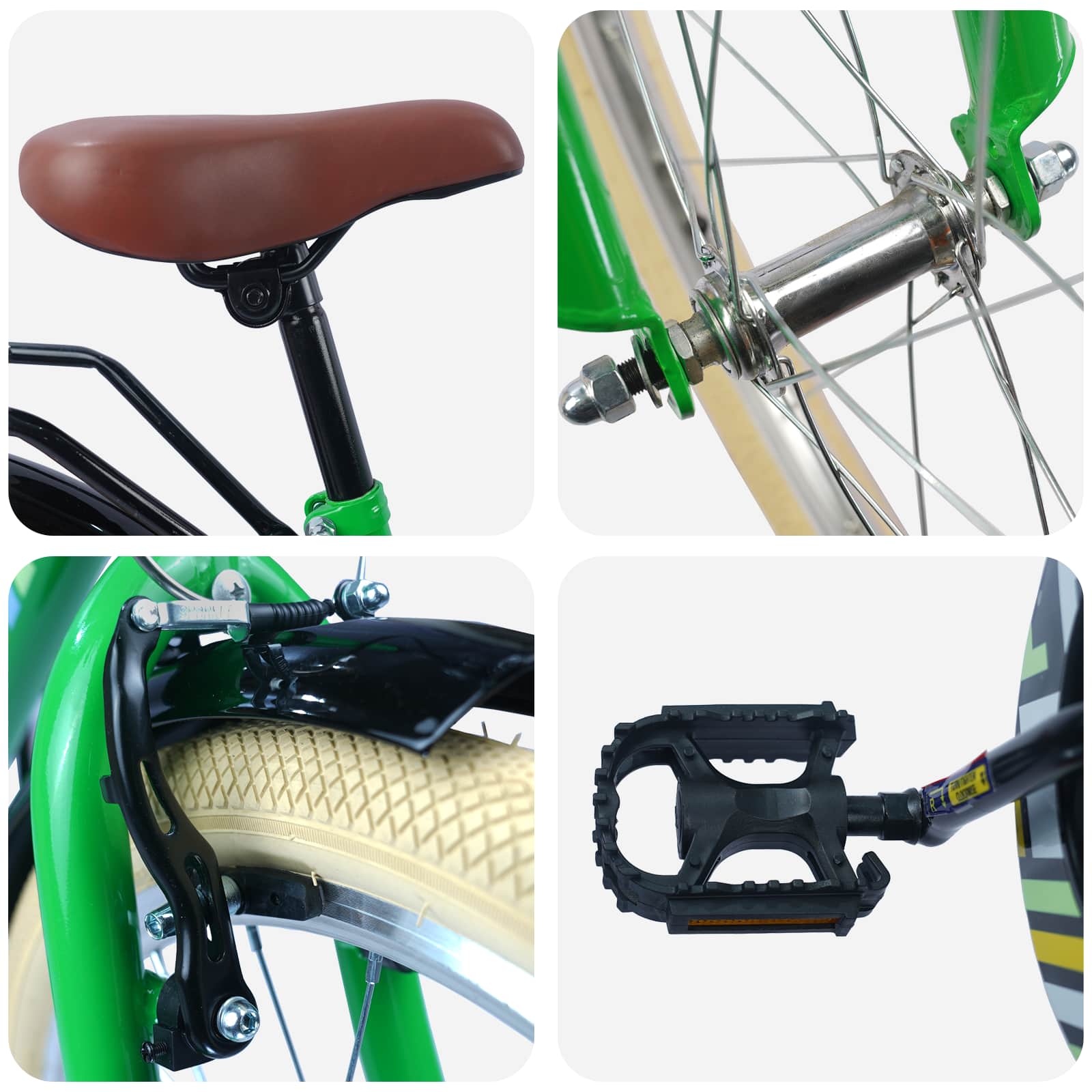 Kids' Bike 24 Inch 8-12 Years Green