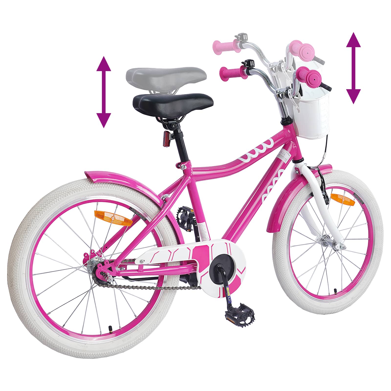 Kids' Bike 18 Inch for 5–7 year olds Pink