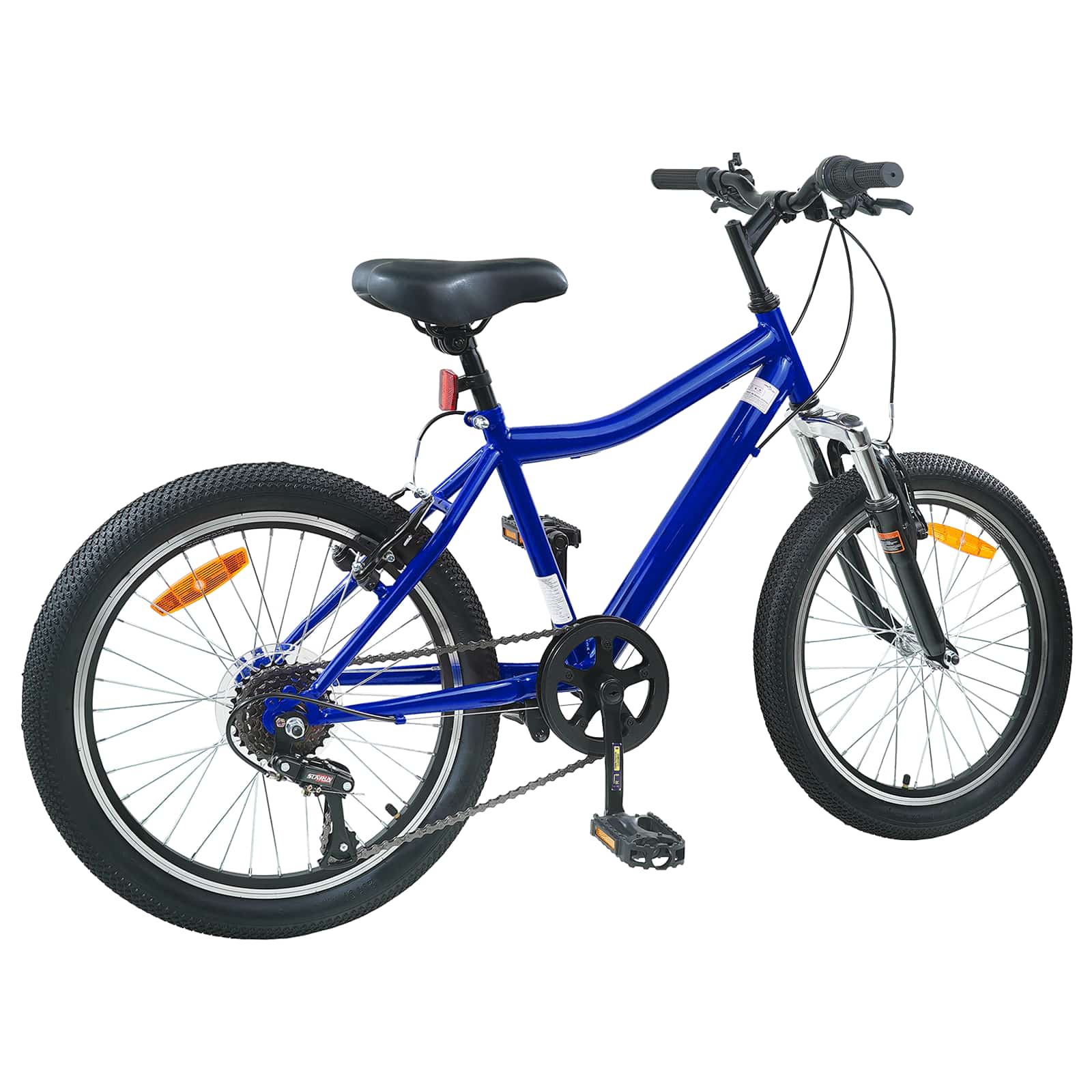Vaikų Dviratis 24 Colių 6-Speed 8-12 metų Tamsiai mėlyna