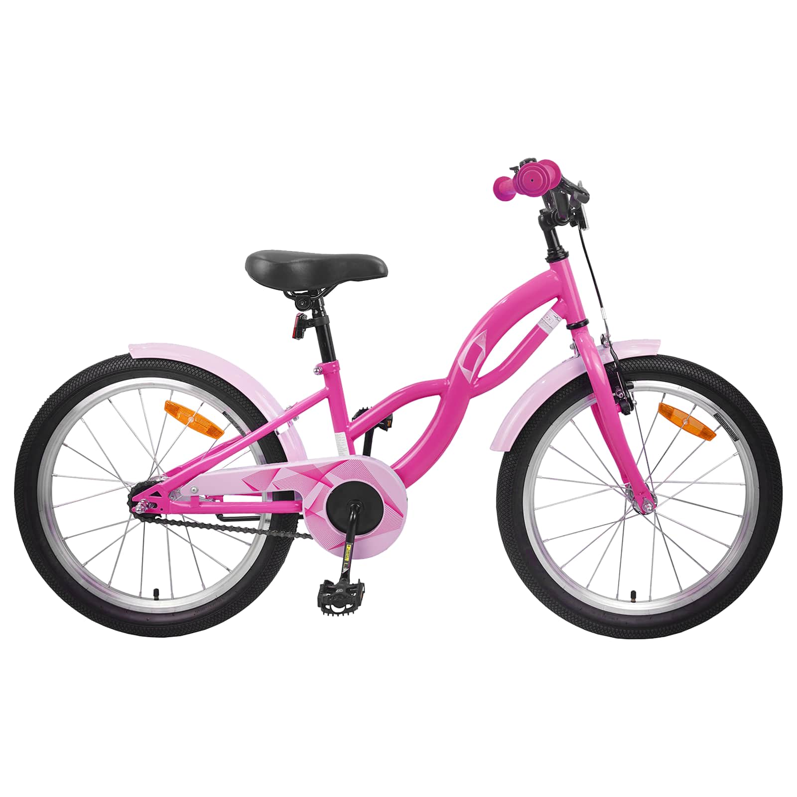 Kids' Bike 18 Inch for 5–7 year olds Dark pink