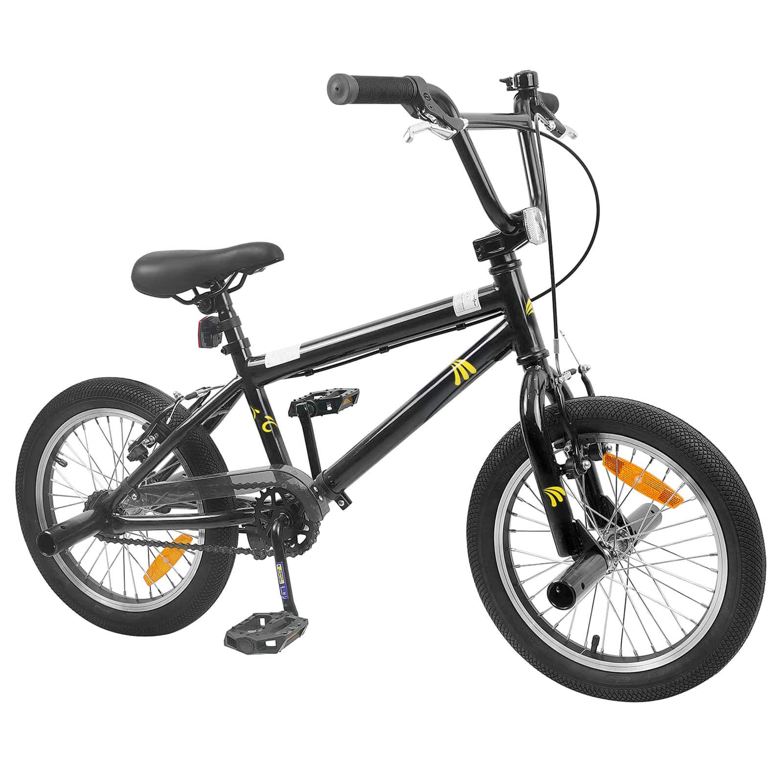 BMX Dviratis 20 Colių skirta vyresniems nei 9 metų Juoda