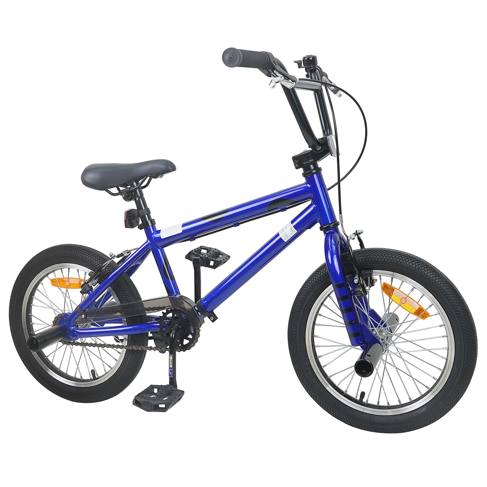 BMX Dviratis 16 Colių 5-8 metų amžiaus Tamsiai mėlyna