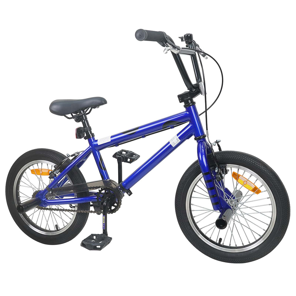 BMX Dviratis 16 Colių 5-8 metų amžiaus Tamsiai mėlyna