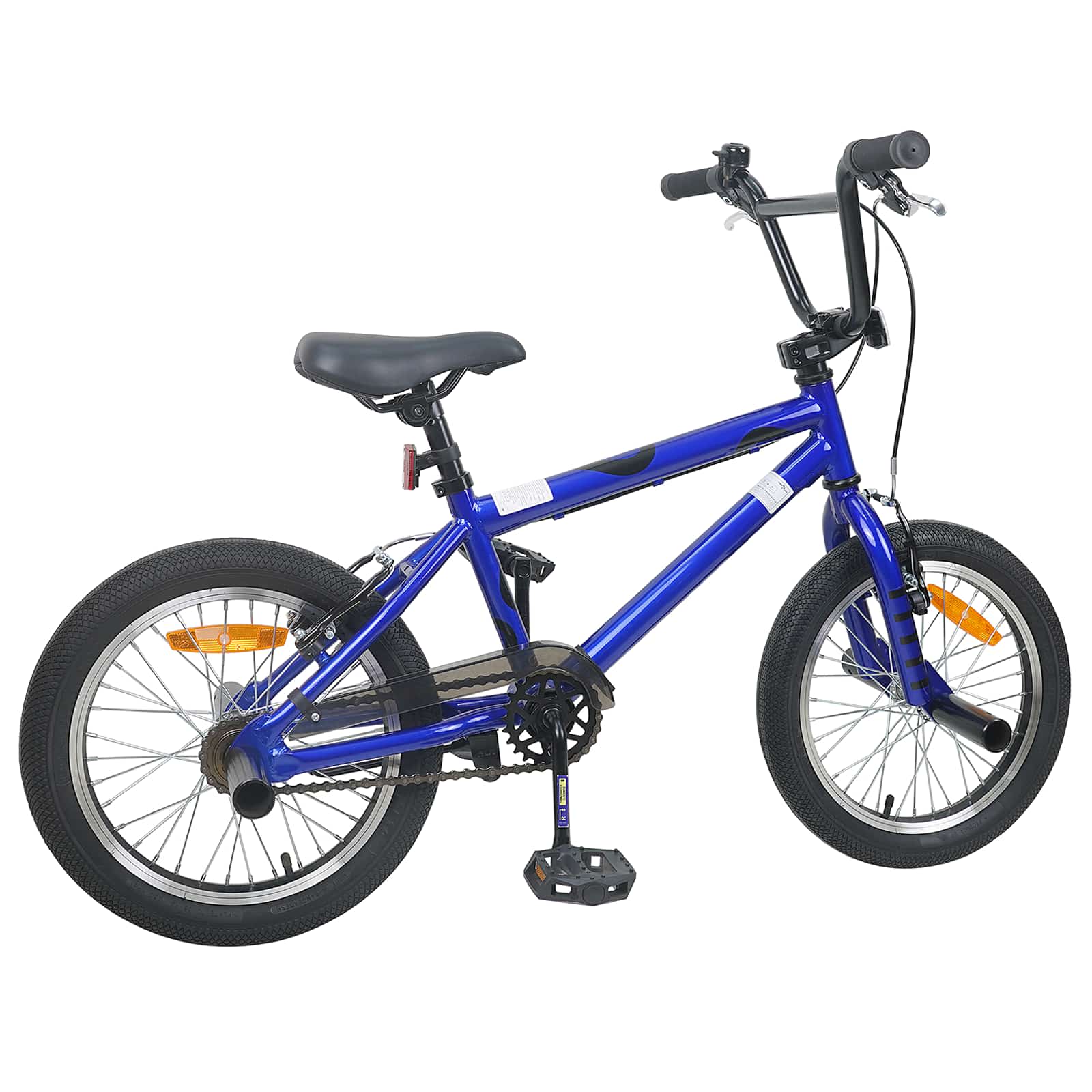 BMX Dviratis 16 Colių 5-8 metų amžiaus Tamsiai mėlyna