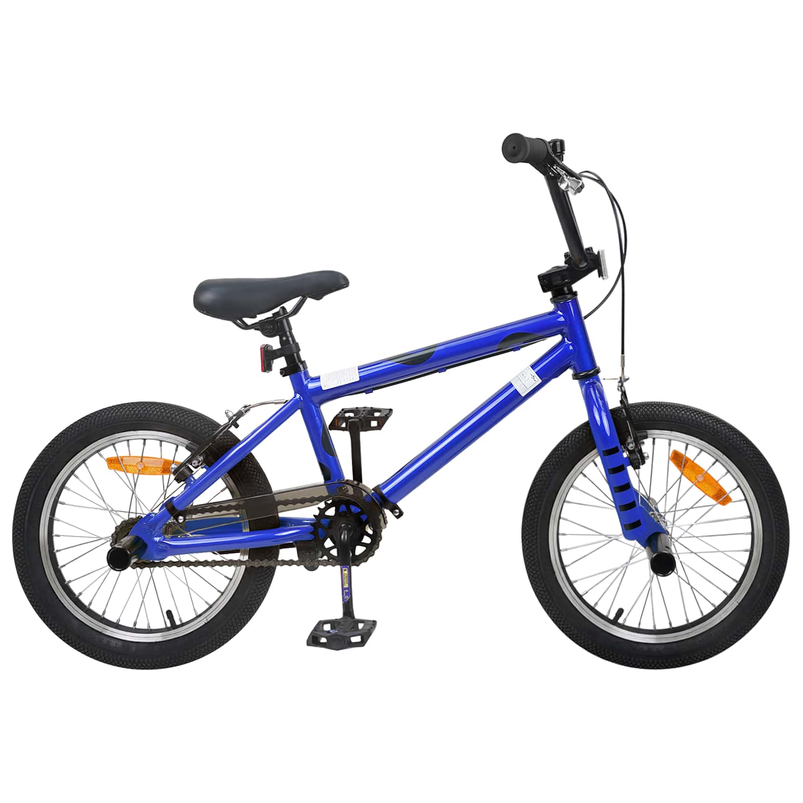 BMX Dviratis 16 Colių 5-8 metų amžiaus Tamsiai mėlyna