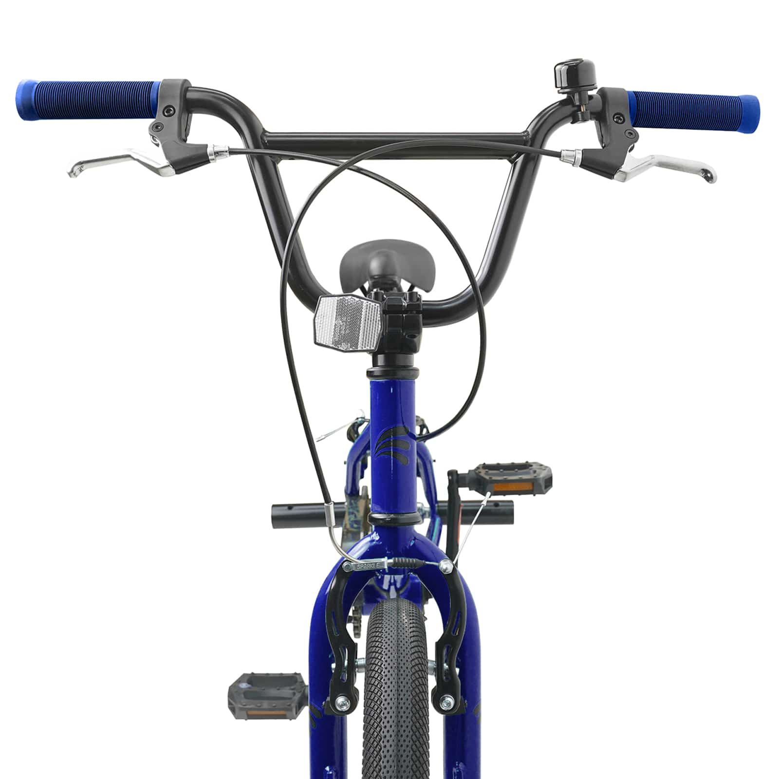 BMX Dviratis 18 Colių 7-10 metų amžiaus Tamsiai mėlyna
