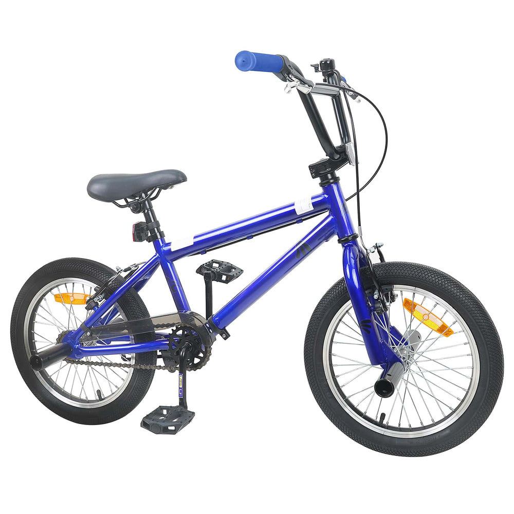 BMX Dviratis 18 Colių 7-10 metų amžiaus Tamsiai mėlyna