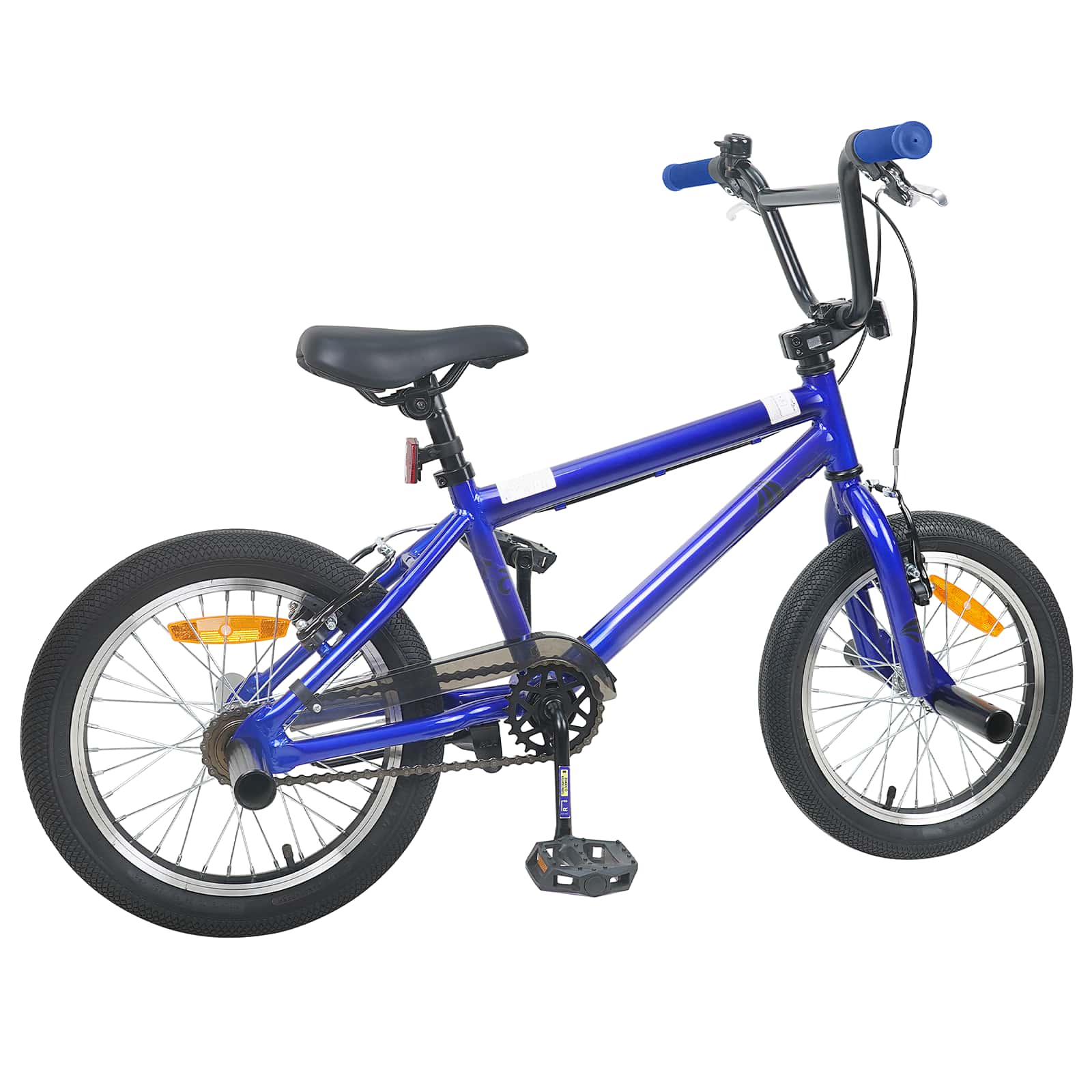 BMX Dviratis 18 Colių 7-10 metų amžiaus Tamsiai mėlyna
