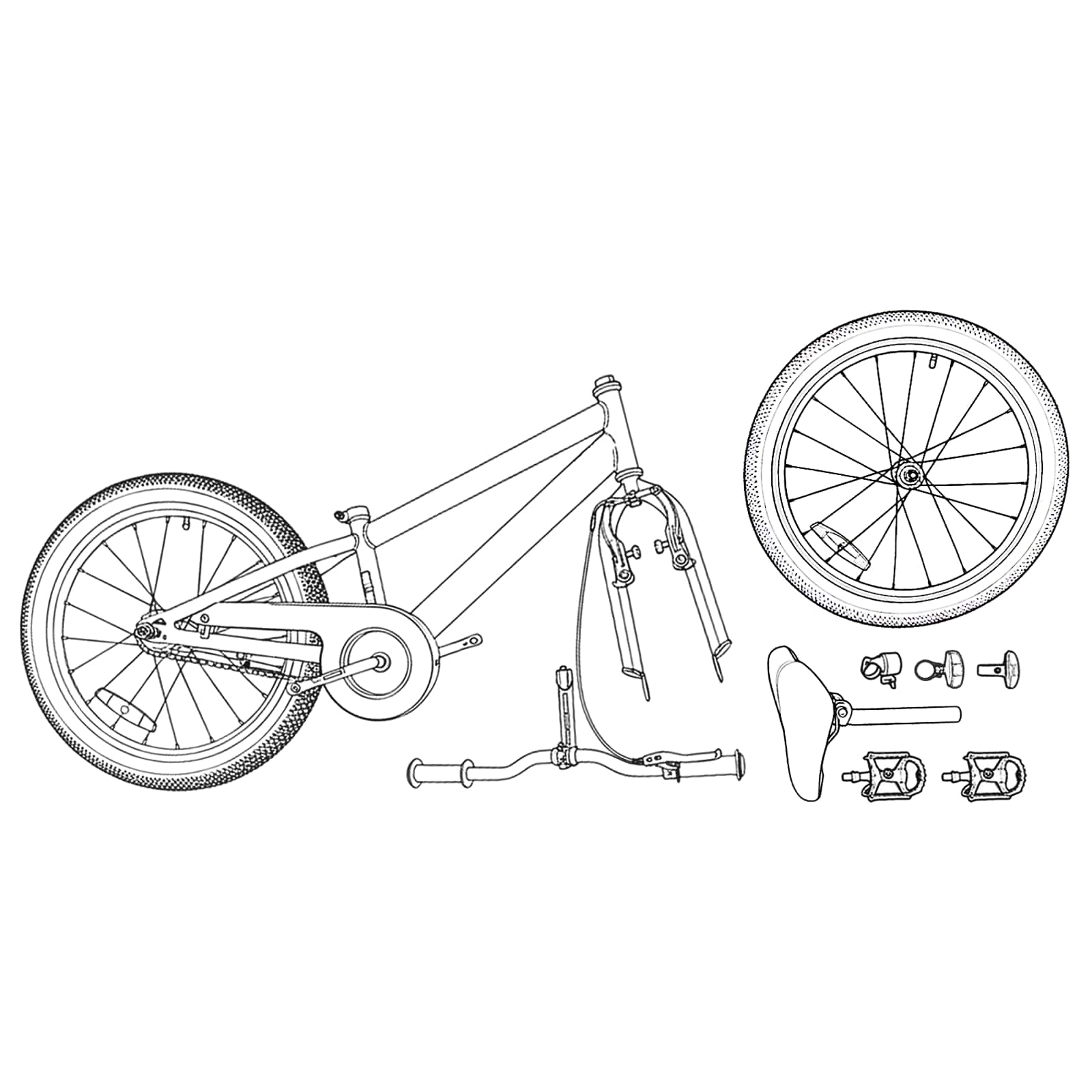 BMX Dviratis 20 Colių skirta vyresniems nei 9 metų Oranžinė
