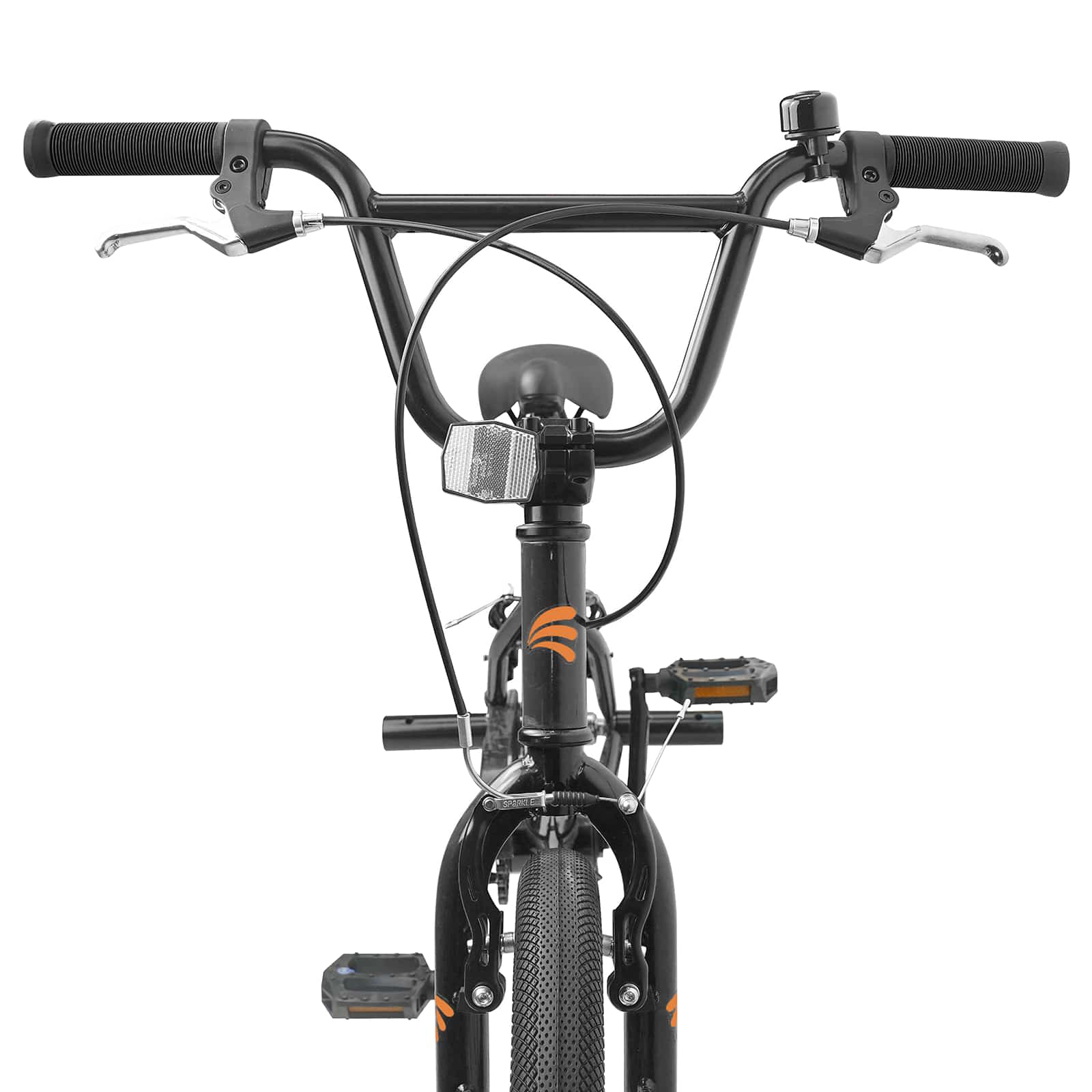 BMX Dviratis 18 Colių 7-10 metų amžiaus Juoda