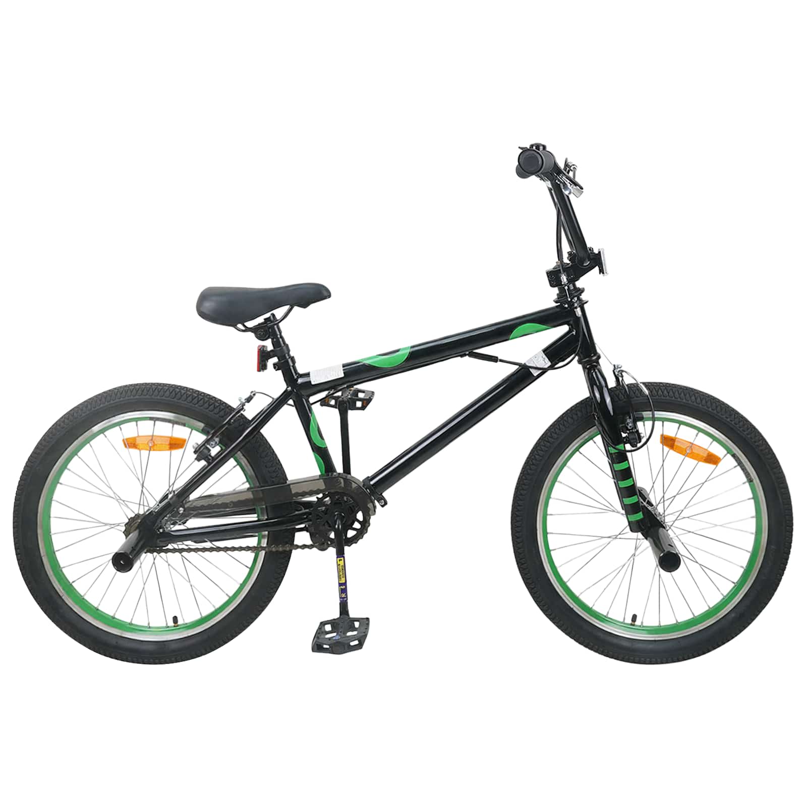 BMX Dviratis 20 Colių skirta vyresniems nei 9 metų Juoda