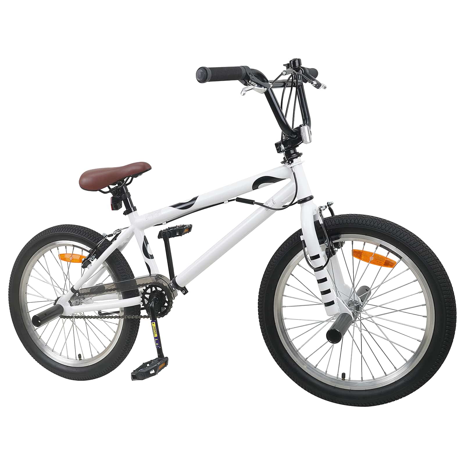 BMX Dviratis 20 Colių skirta vyresniems nei 9 metų Balta