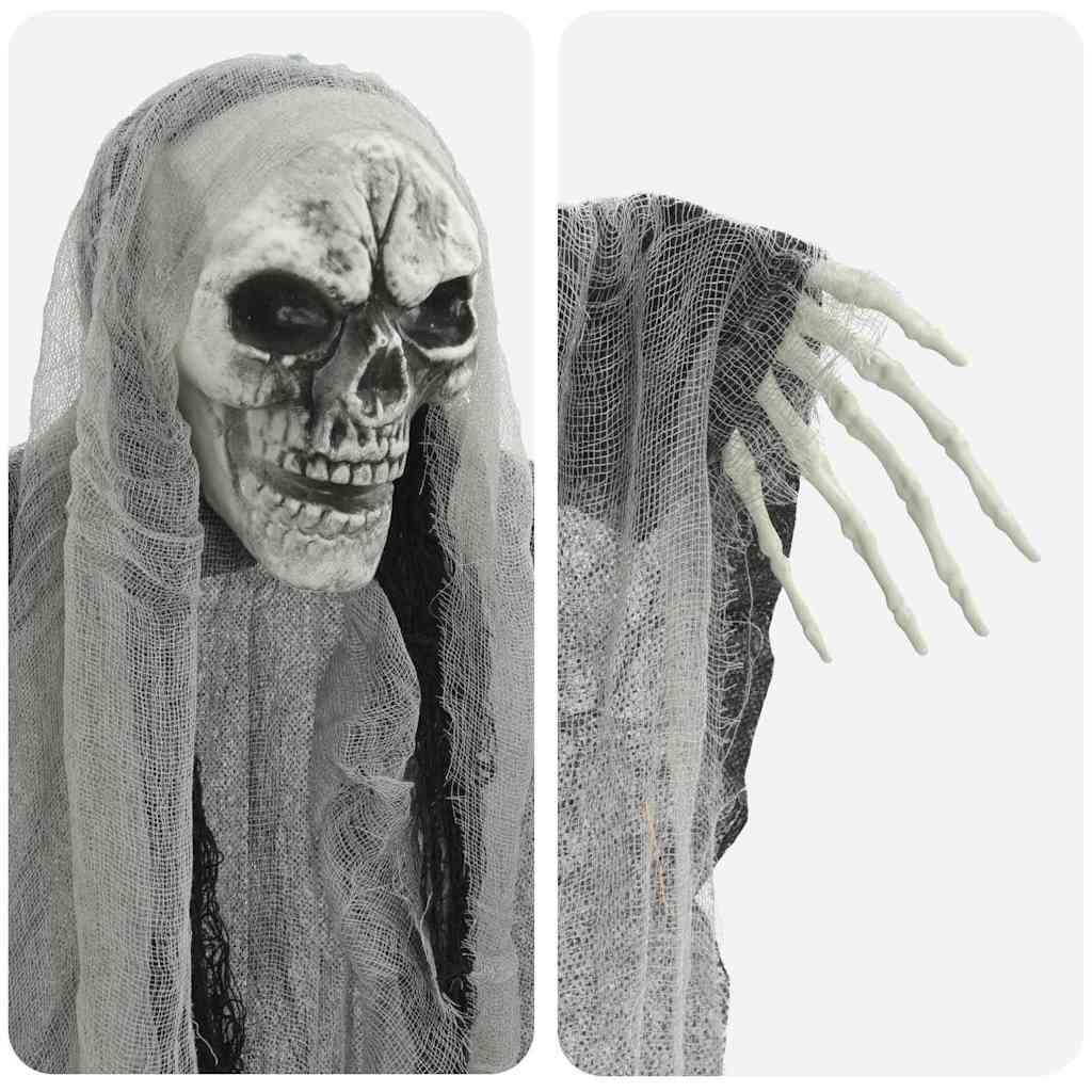 Helovino Kabančios Ghost 3 vnt. Juoda 66 x 110 cm Poliesteris