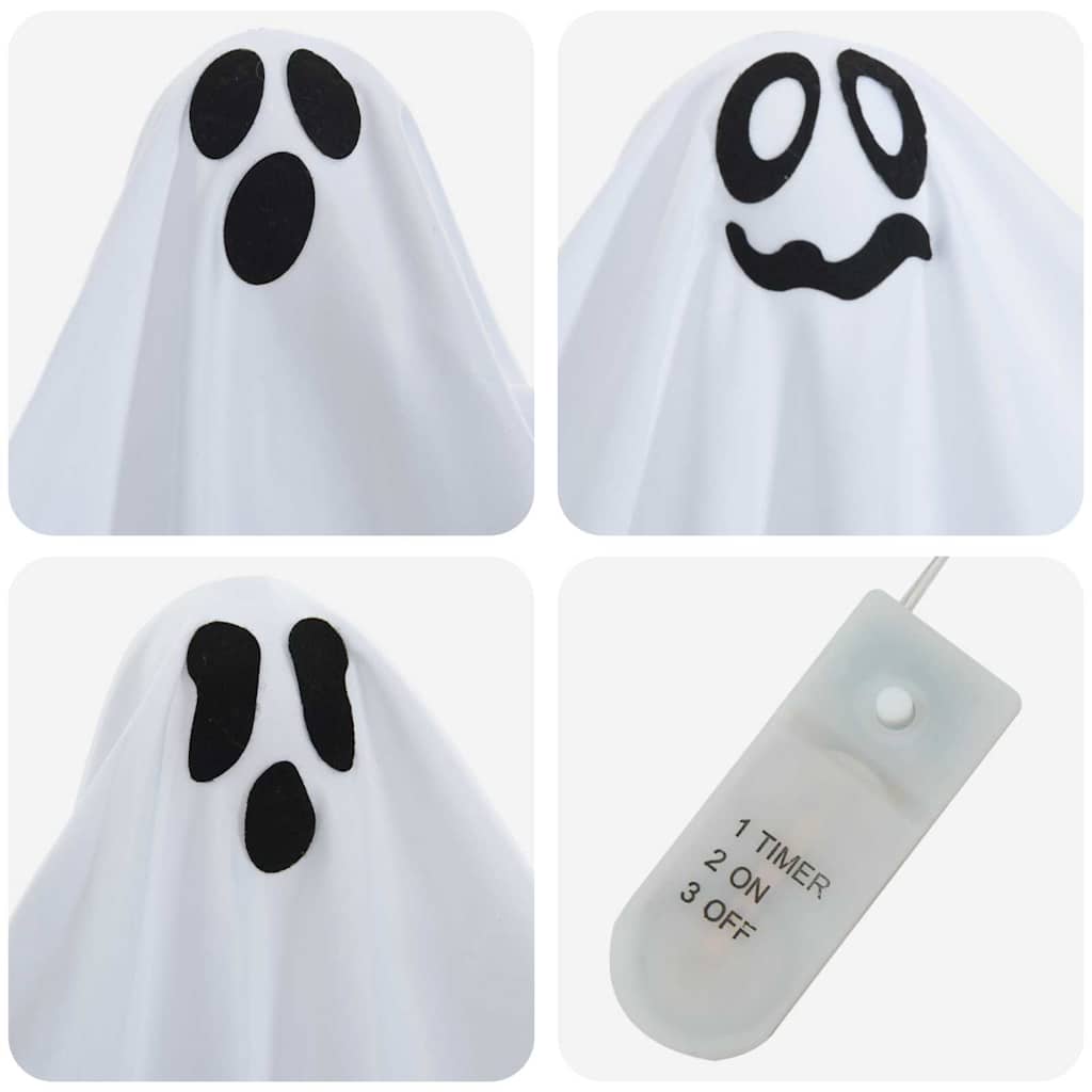 Helovino Kabančios Ghost 3 vnt. Balta 52 x 62 cm Poliesteris