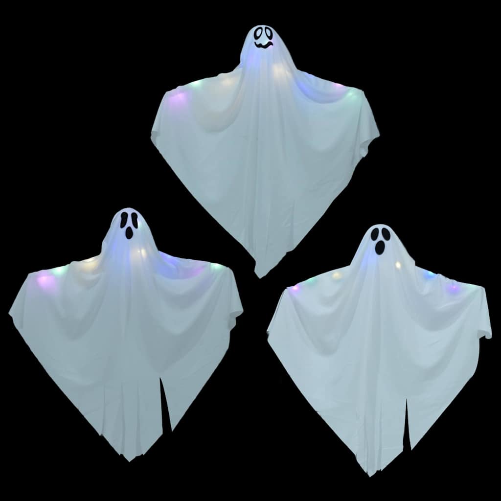 Helovino Kabančios Ghost 3 vnt. Balta 52 x 62 cm Poliesteris