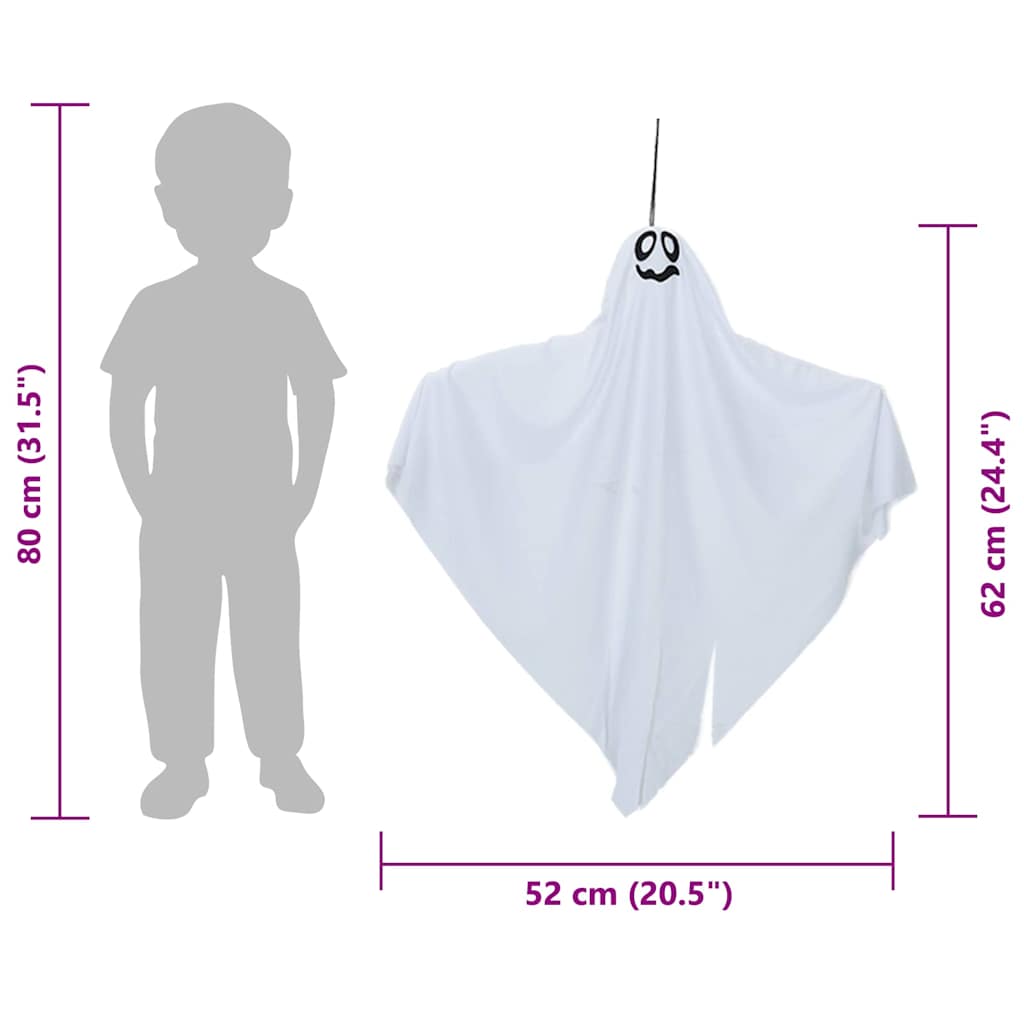 Helovino Kabančios Ghost 3 vnt. Balta 52 x 62 cm Poliesteris