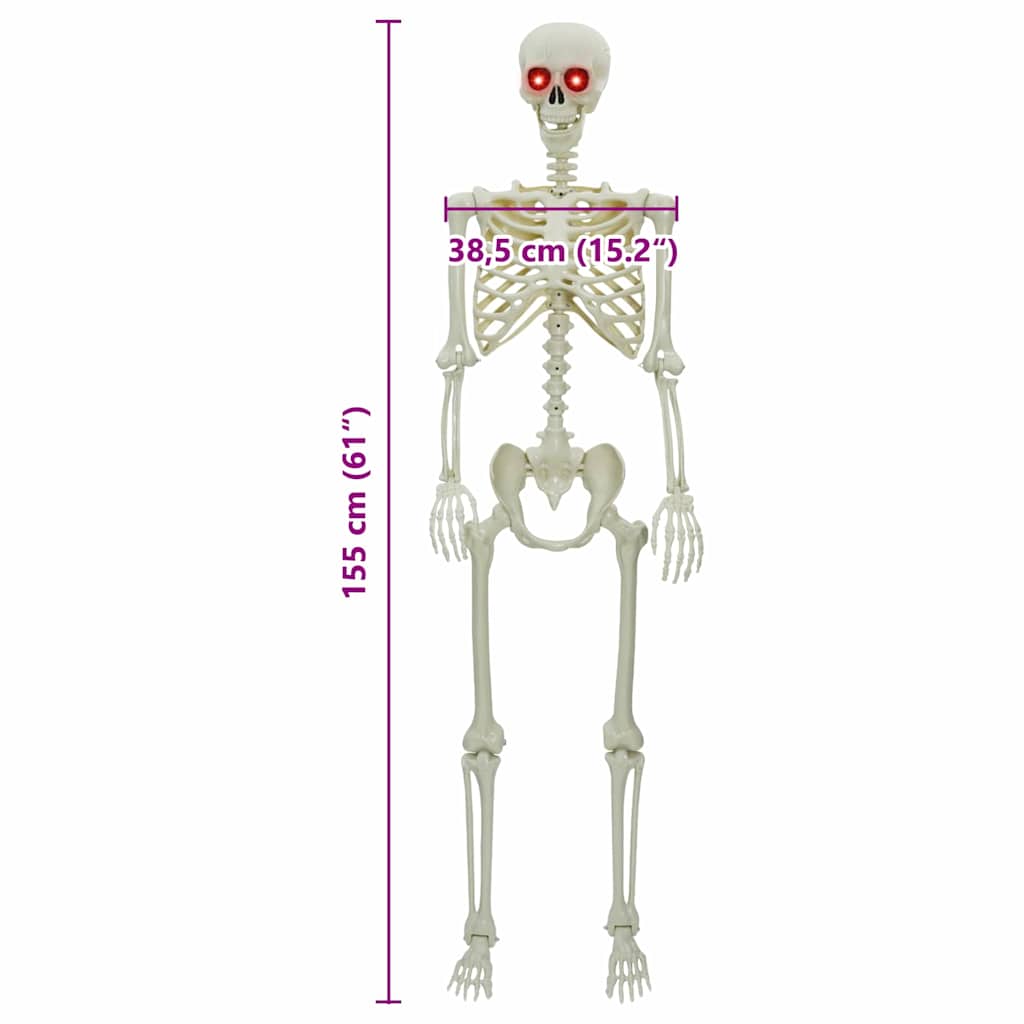Helovino Skeleton Balta 155 x 38.5 cm Plastmasė