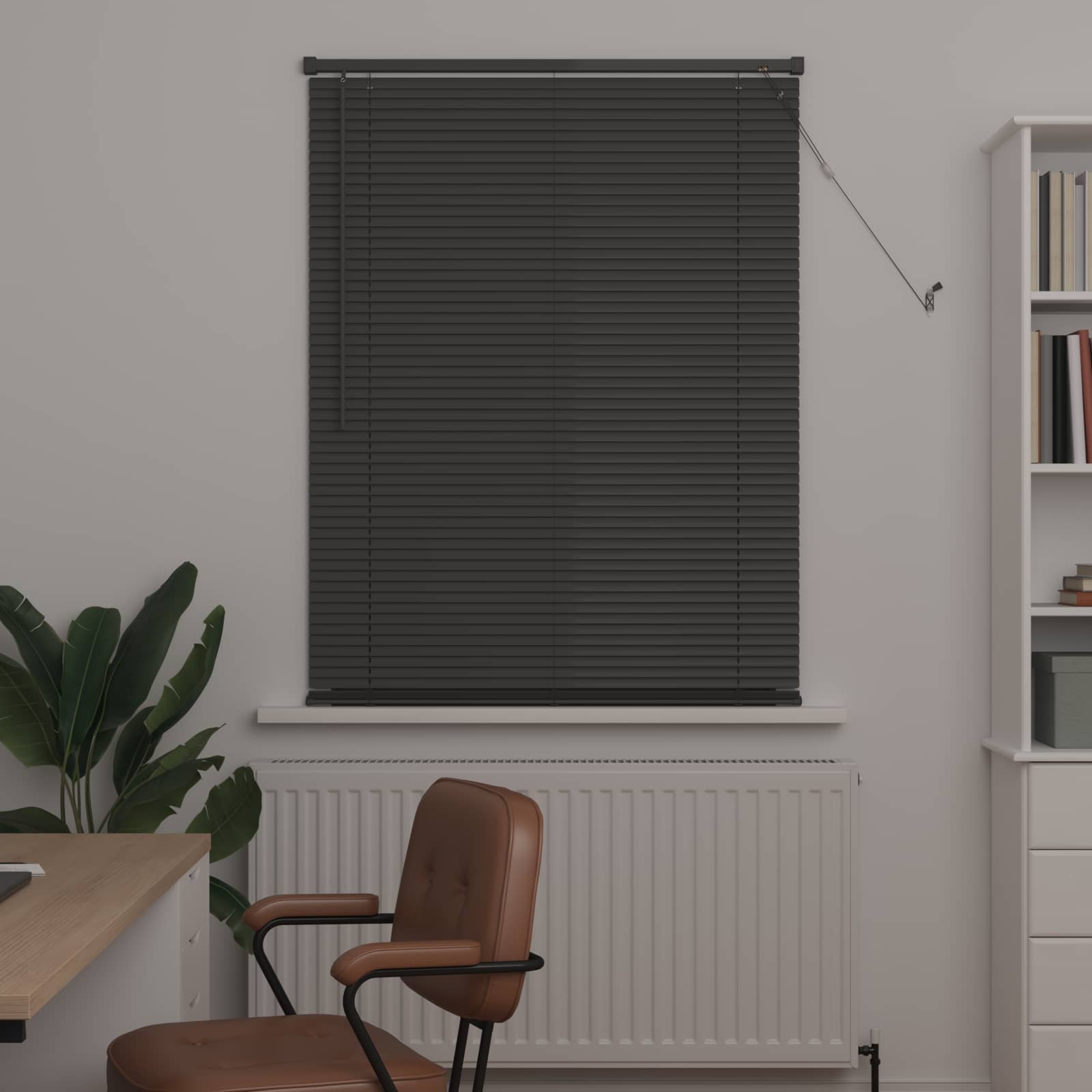 Venecijos žaliuzės Sidabrinė Pilka 150 x 100 cm 25 mm PVC
