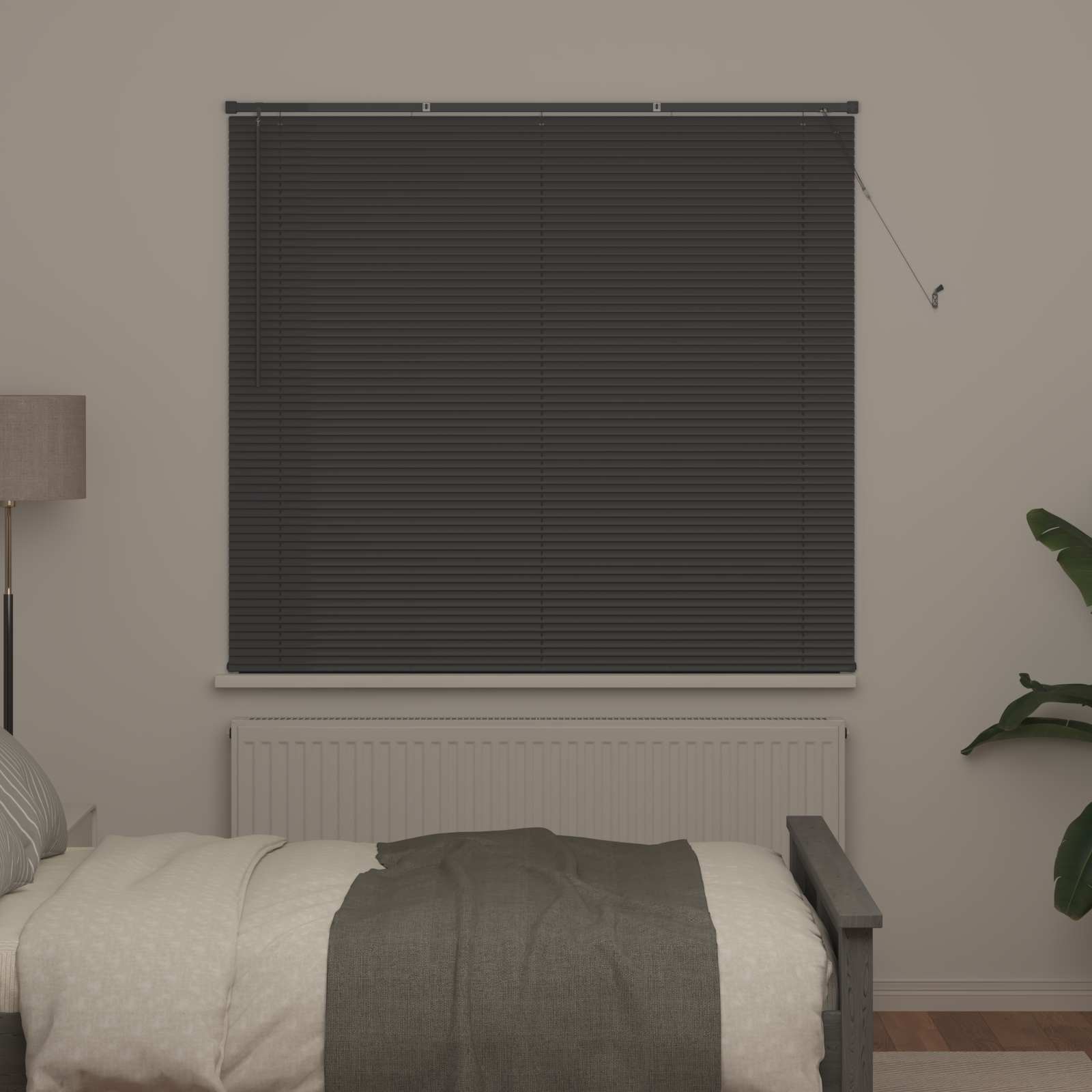 Venetian Blinds Silver Grey 150 x 140 cm PVC