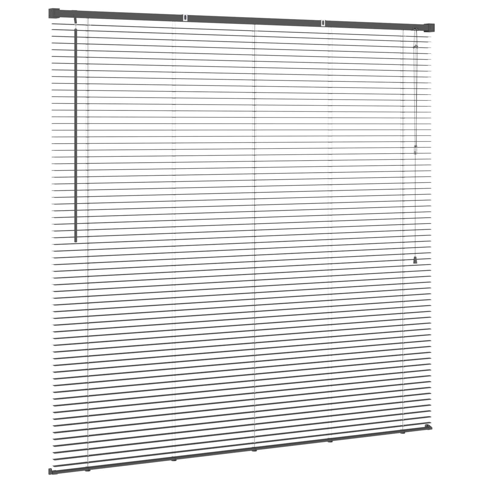 Venetian Blinds Silver Grey 150 x 140 cm PVC
