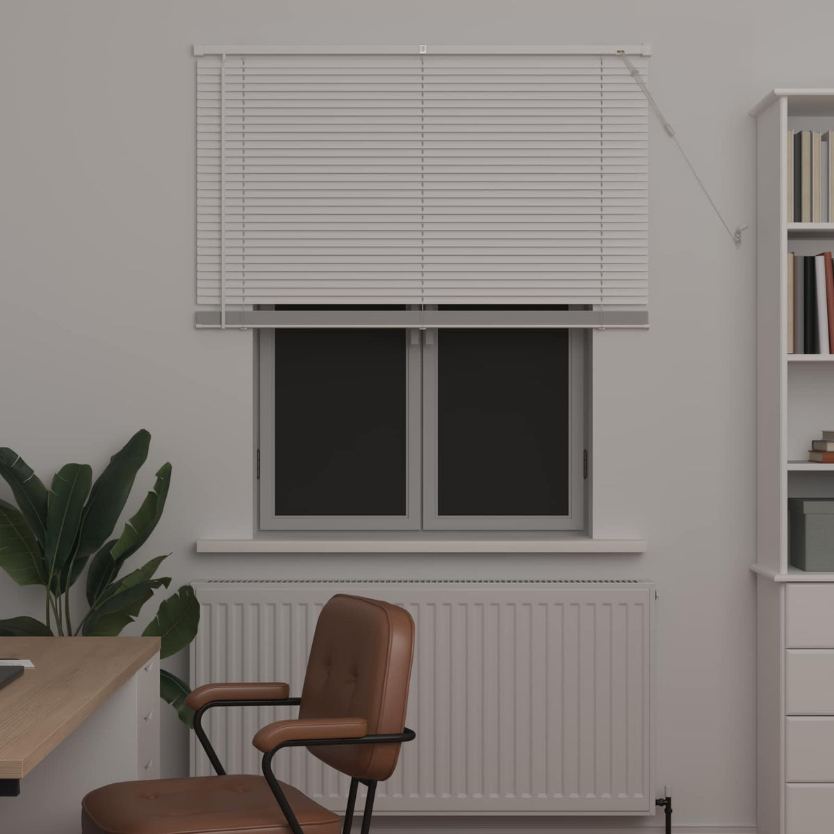 Venecijos žaliuzės Baltas 150 x 110 cm 25 mm PVC
