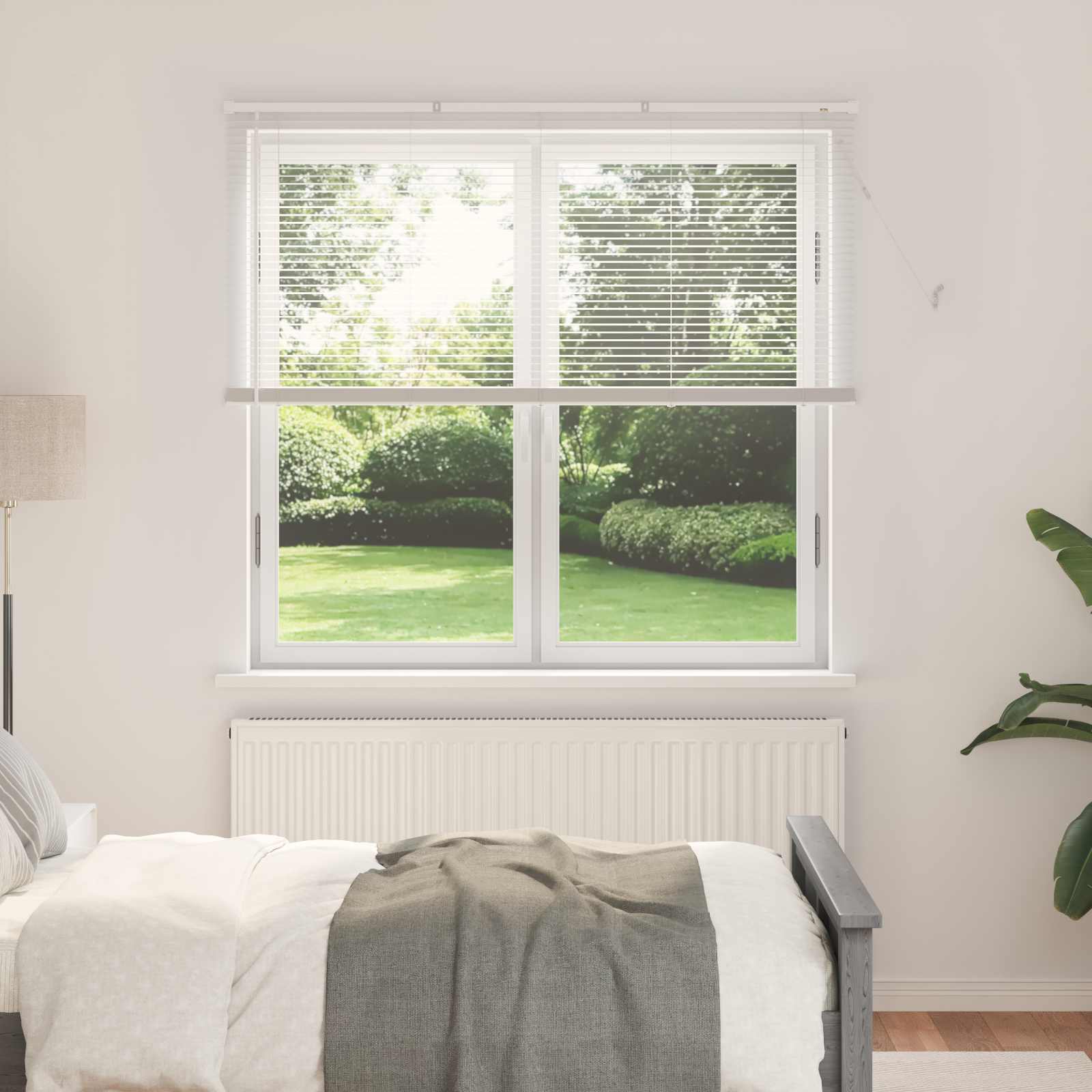 Venecijos žaliuzės Reguliuojamas Balta 150 x 150 cm PVC