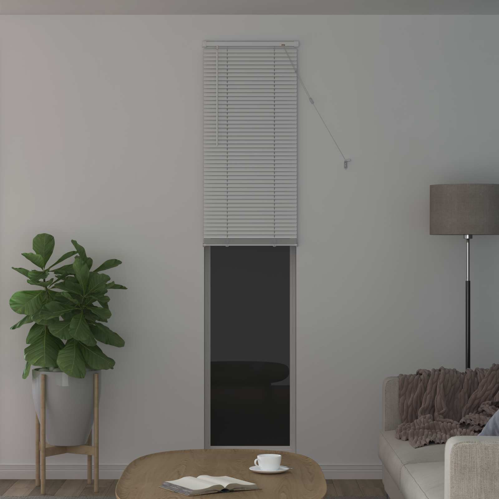 Venecijos žaliuzės Baltas 213 x 50 cm 25 mm PVC