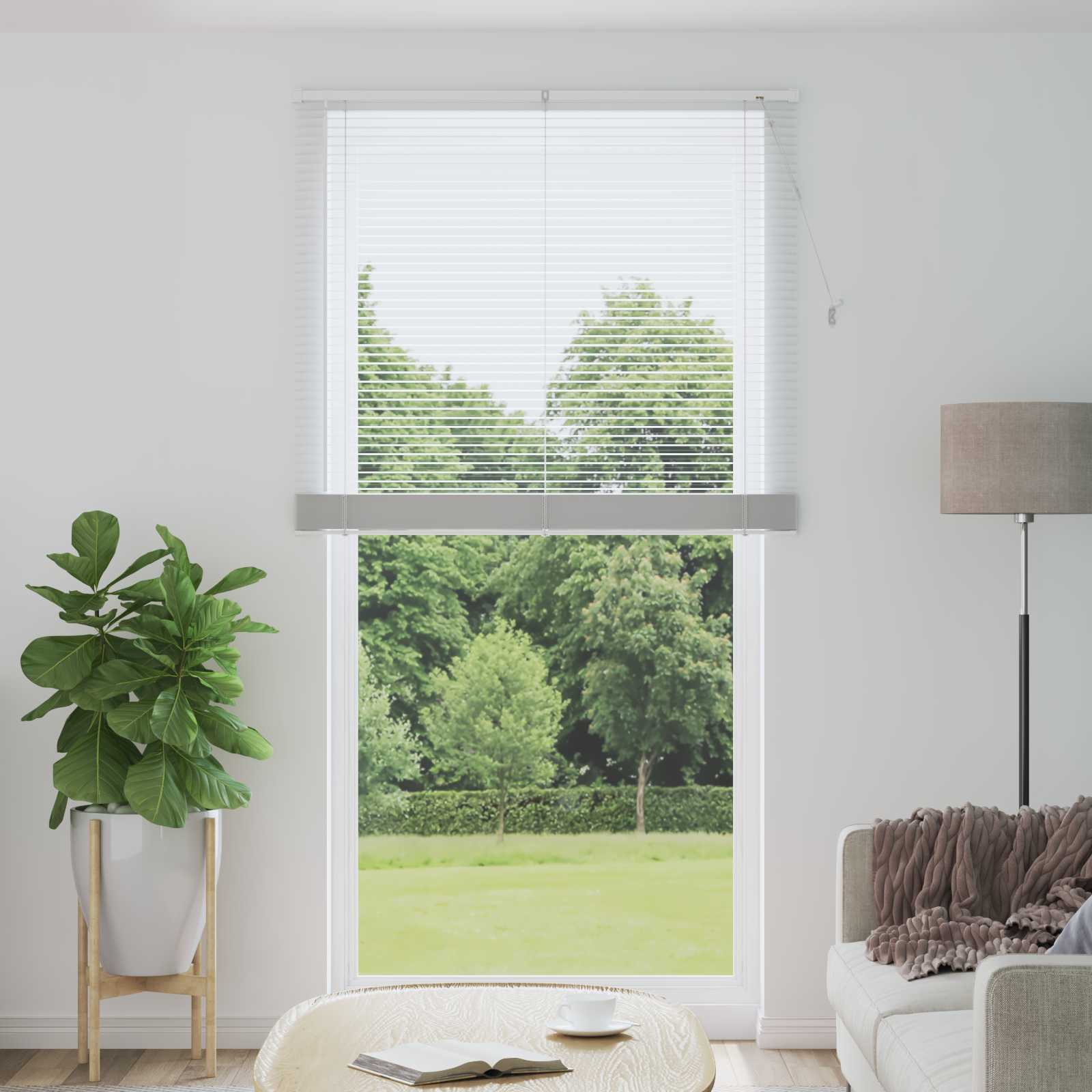 Venetian Blinds Adjustable White 213 x 120 cm PVC