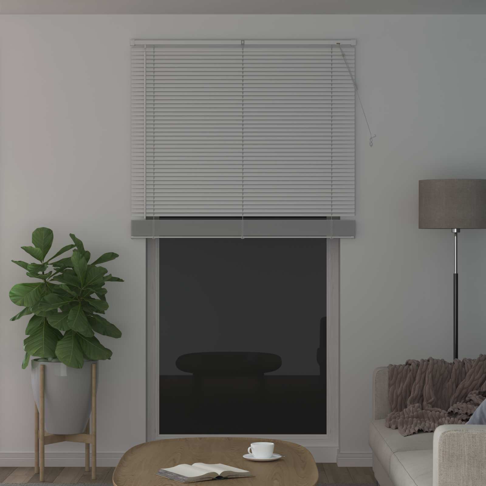 Venetian Blinds Adjustable White 213 x 120 cm PVC