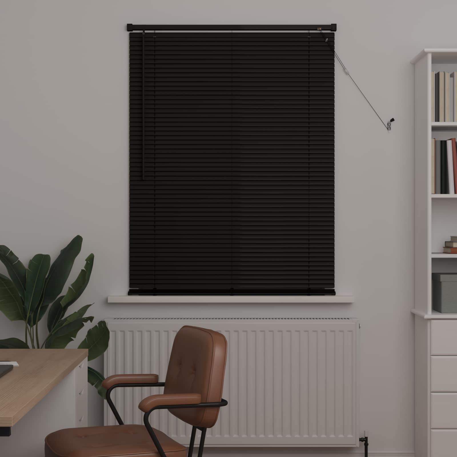 Venēcijas žalūzijas Regulējams Melns 150 x 100 cm PVC