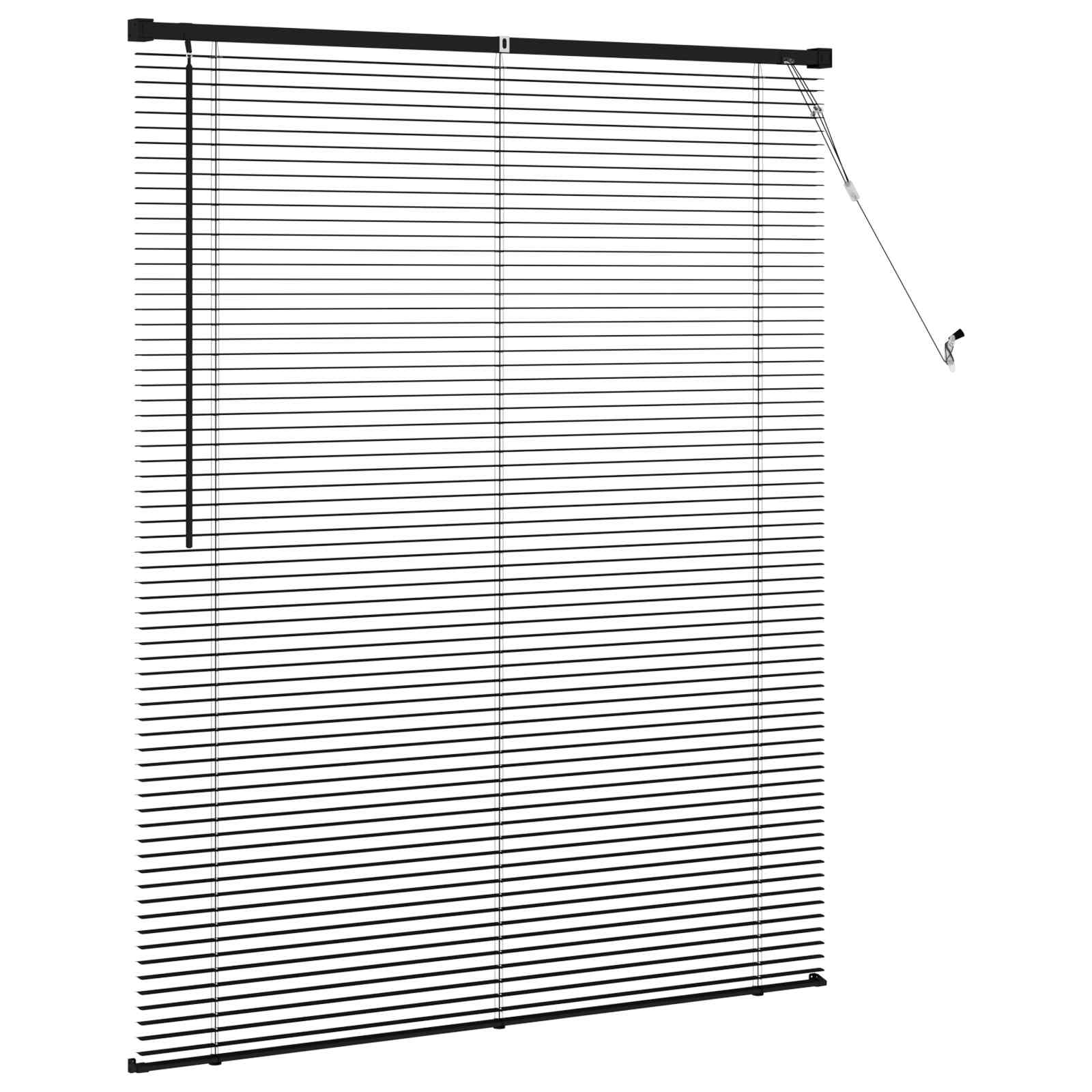 Venēcijas žalūzijas Regulējams Melnas 150 x 110 cm PVC