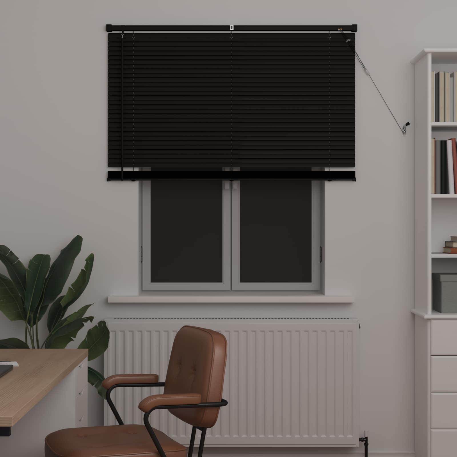 Venēcijas žalūzijas Regulējams Melns 150 x 120 cm PVC
