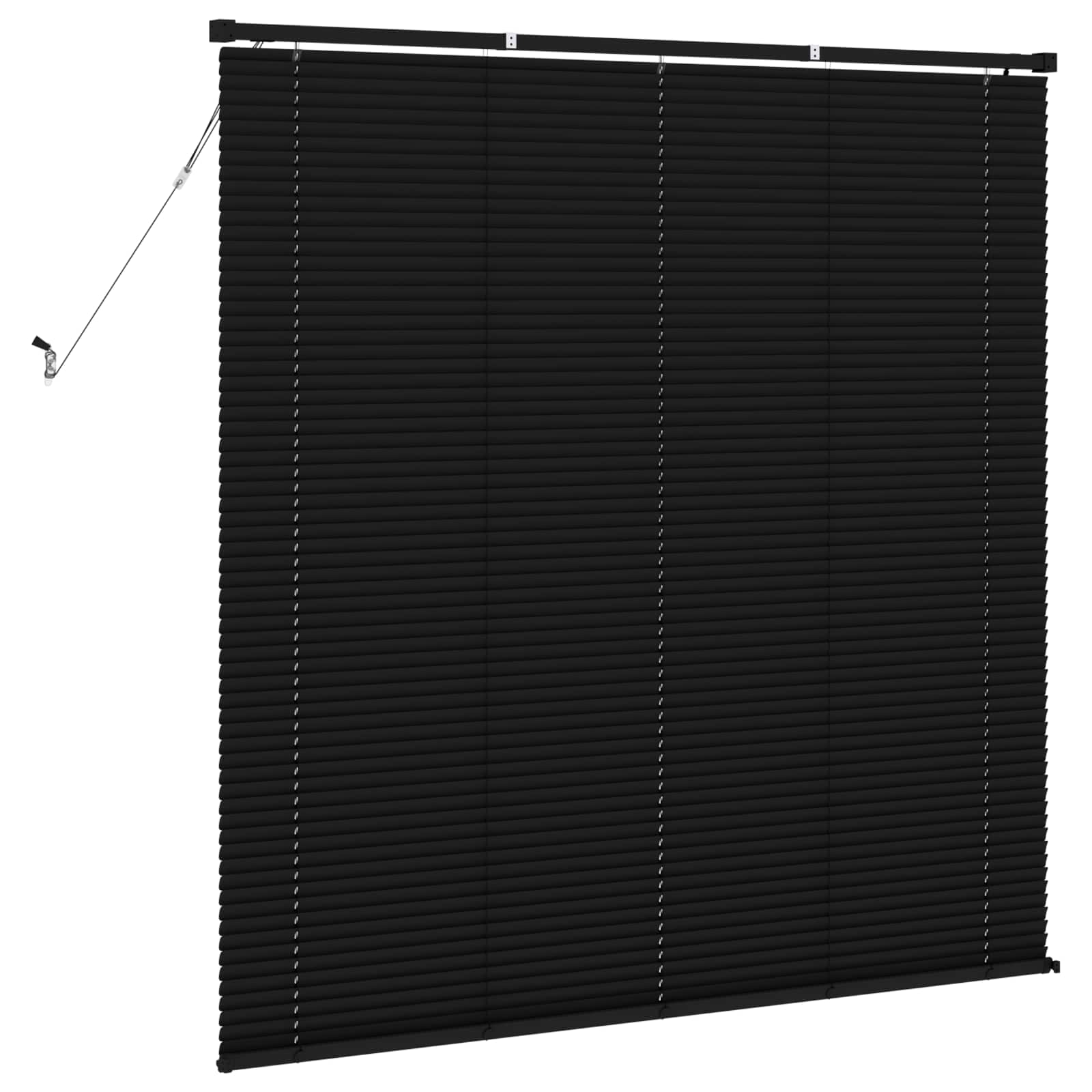 Venetian Blinds Adjustable Black 150 x 160 cm PVC