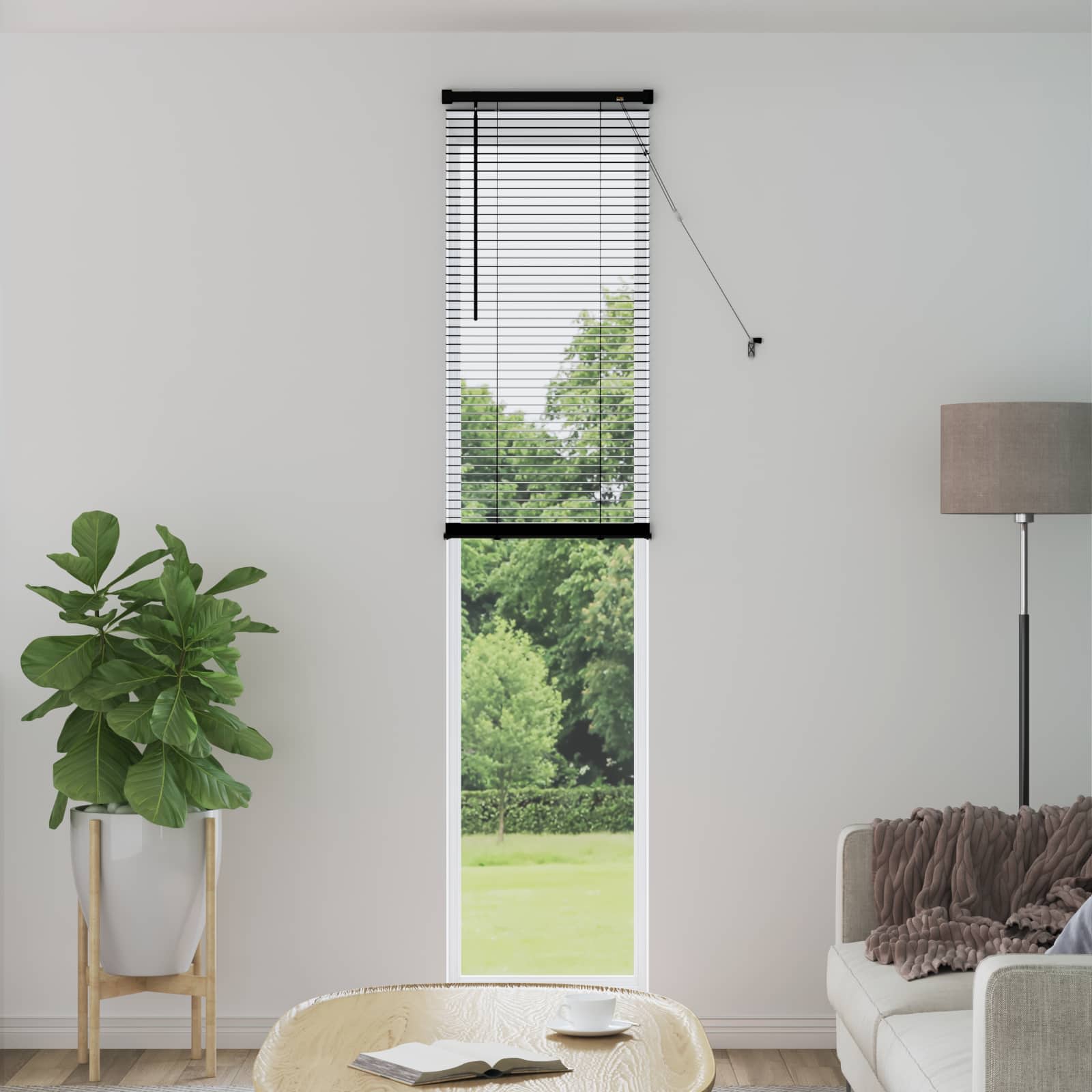 Venecijos žaliuzės Juodas 213 x 40 cm 25 mm PVC