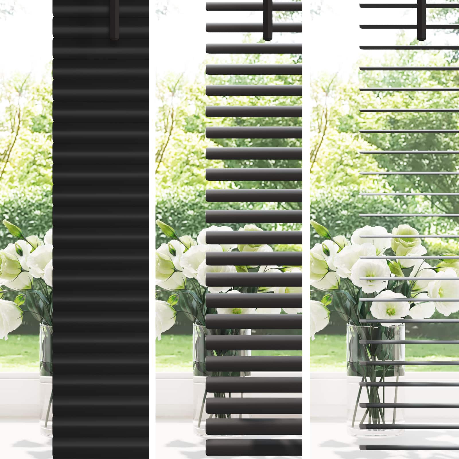 Venecijos žaliuzės Juodas 213 x 40 cm 25 mm PVC
