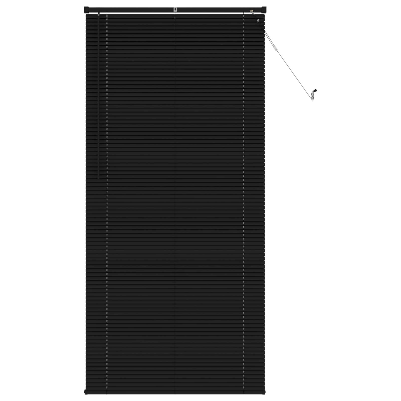 Venetian Blinds Adjustable Black 213 x 90 cm PVC