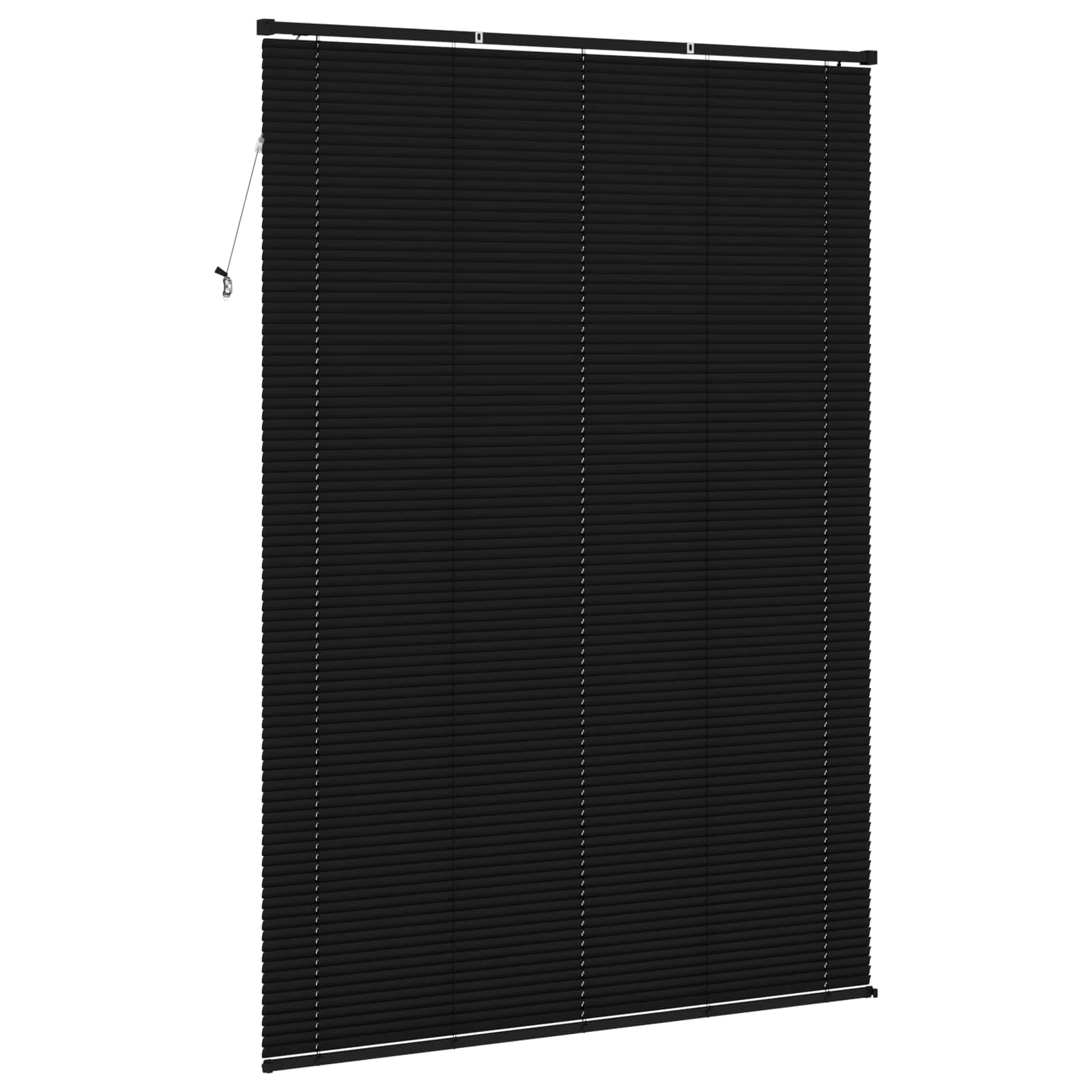 Venetian Blinds Adjustable Black 213 x 140 cm PVC