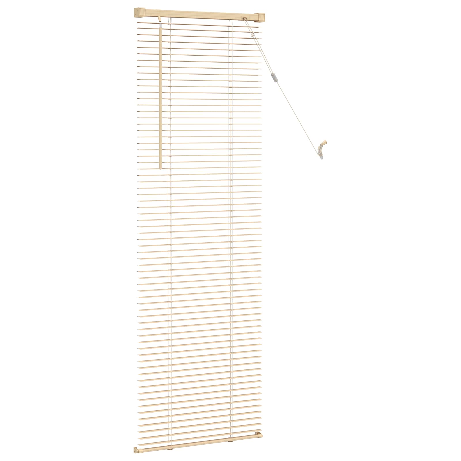 Venecijos žaliuzės Šviesiai ruda su raštu 150 x 50 cm 25 mm PVC