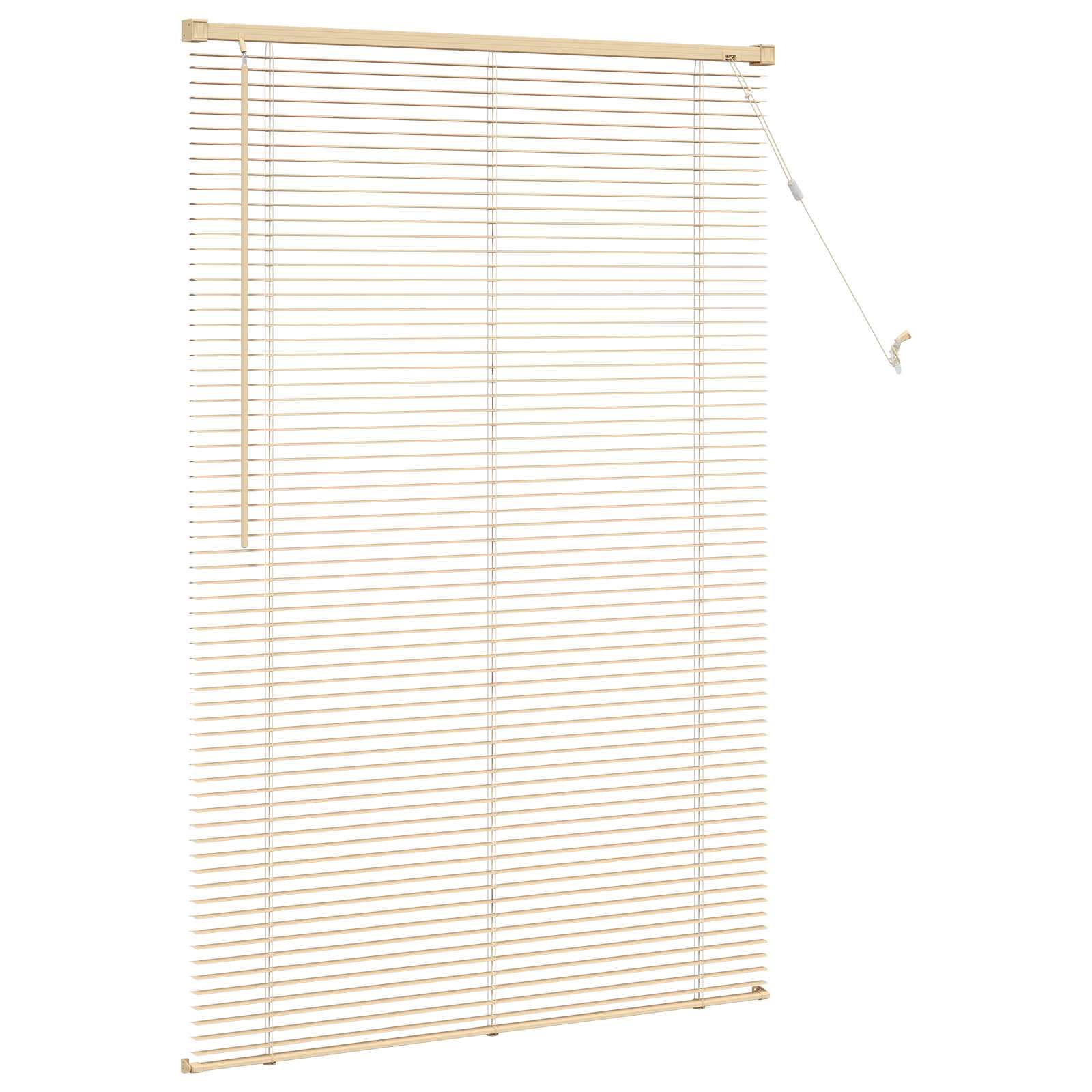 Venēcijas žalūzijas Gaiši brūnas ar rakstu 150 x 100 cm PVC
