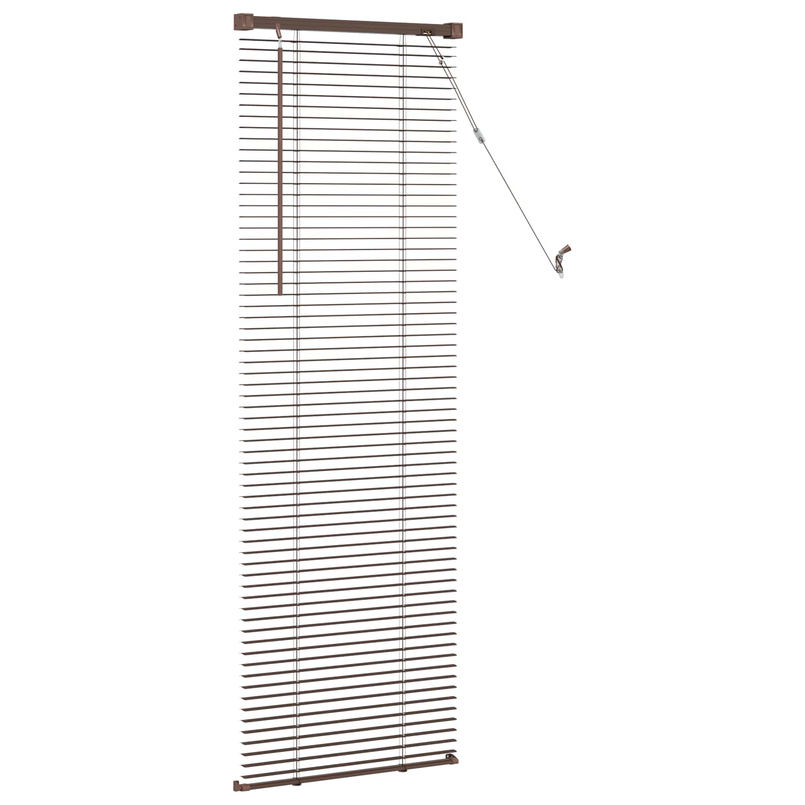 Venecijos žaliuzės Tamsiai ruda su raštu 150 x 50 cm PVC