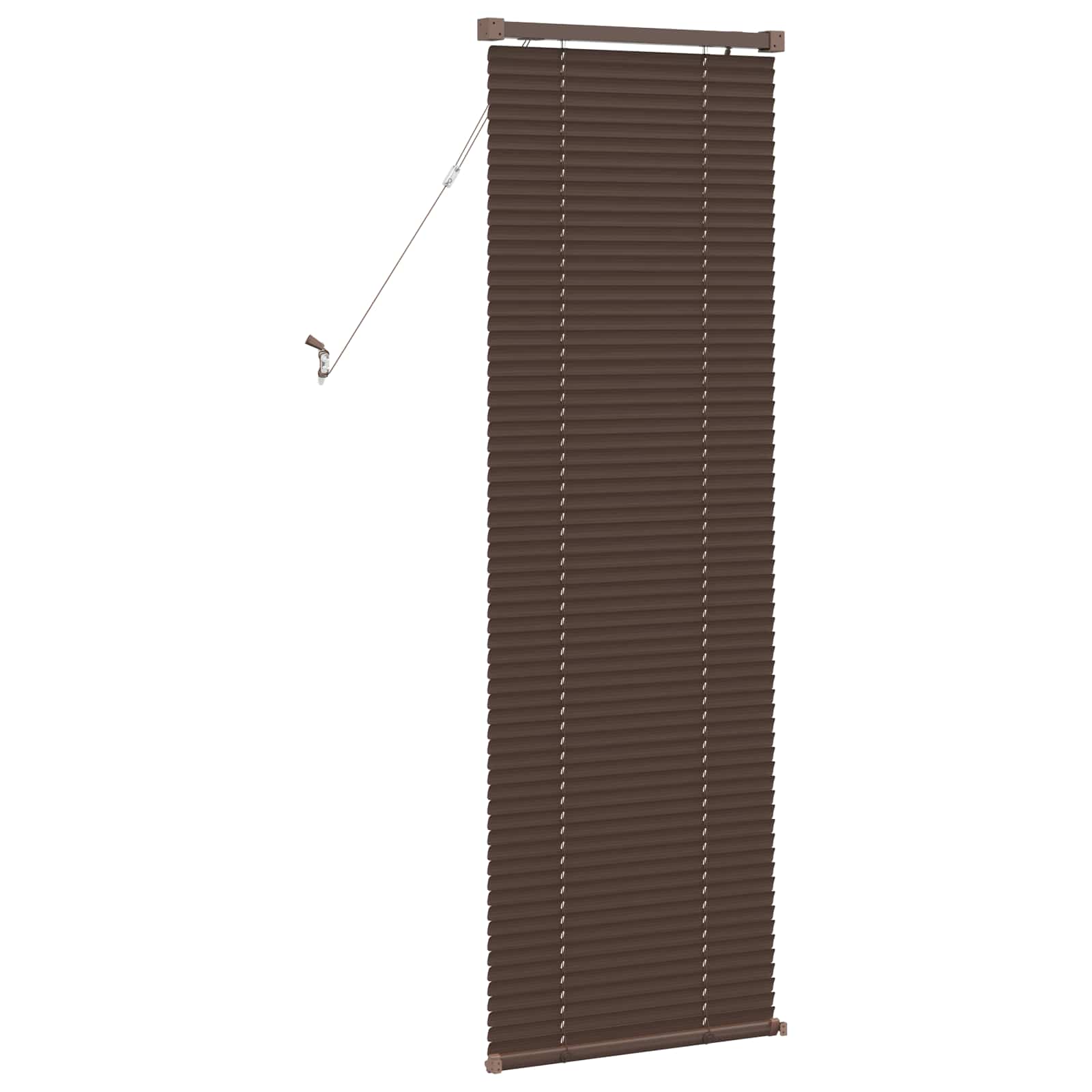 Venecijos žaliuzės Tamsiai ruda su raštu 150 x 60 cm PVC